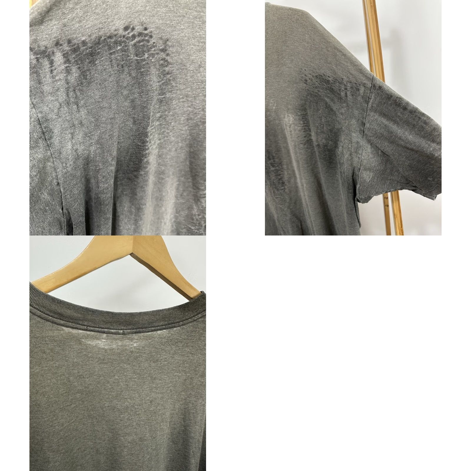 Basic Editions VTG 90s Gradient Sun Faded Blank Single Stitch WIP Work Thin Worn T-Shirt 3XL Size US XXL / EU 58 / 5 - 8 Thumbnail
