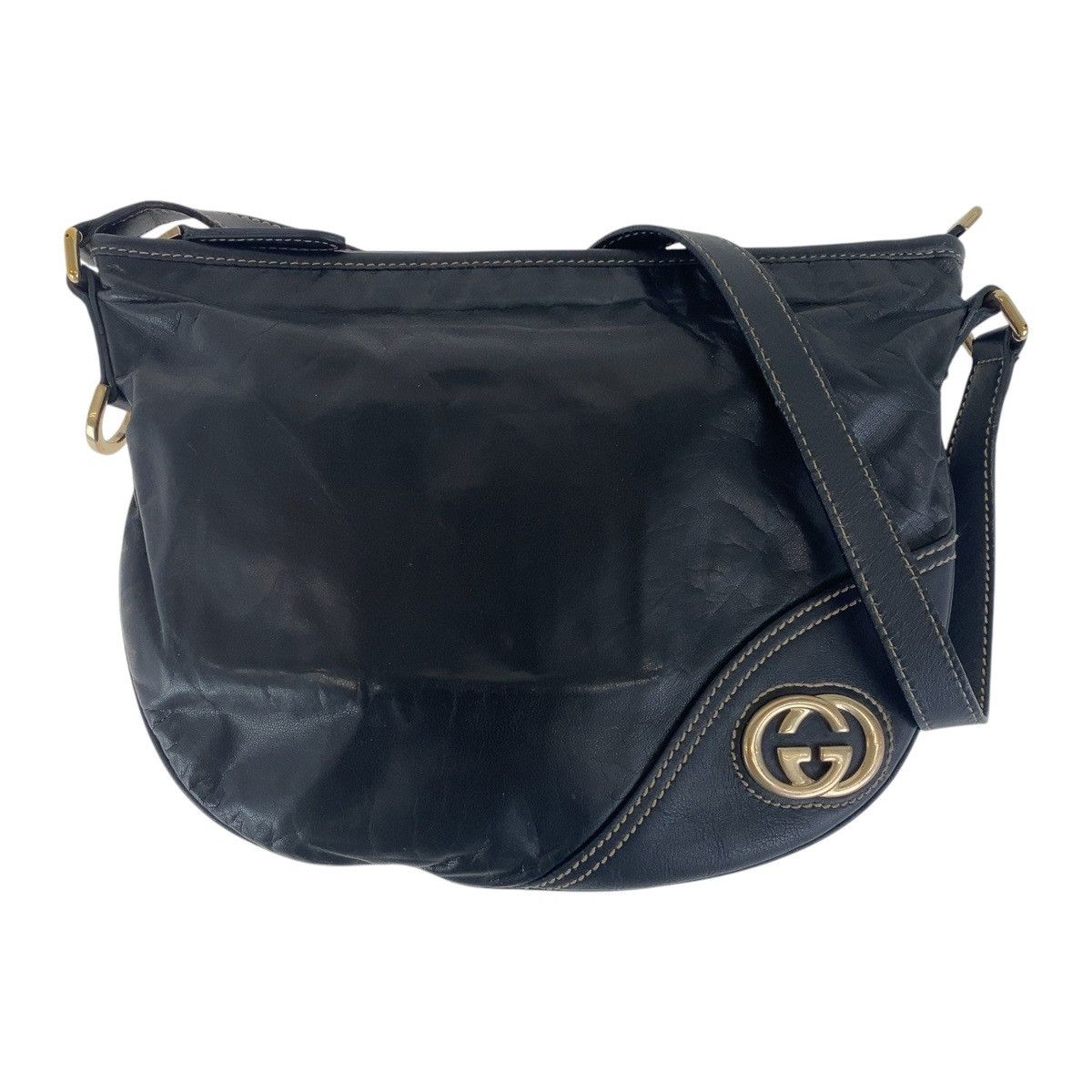 Gucci Gucci Interlocking Leather Shoulder Bag Leather Crossbody Bag 169998 DUTY FREE for USA