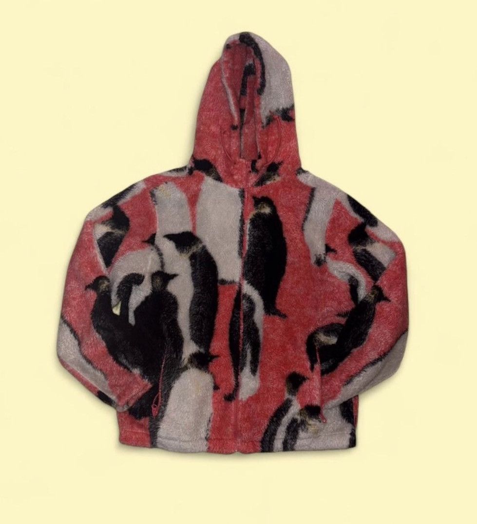 Supreme Penguin hooded fleece “pink” Size US M / EU 48-50 / 2 - 1 Thumbnail