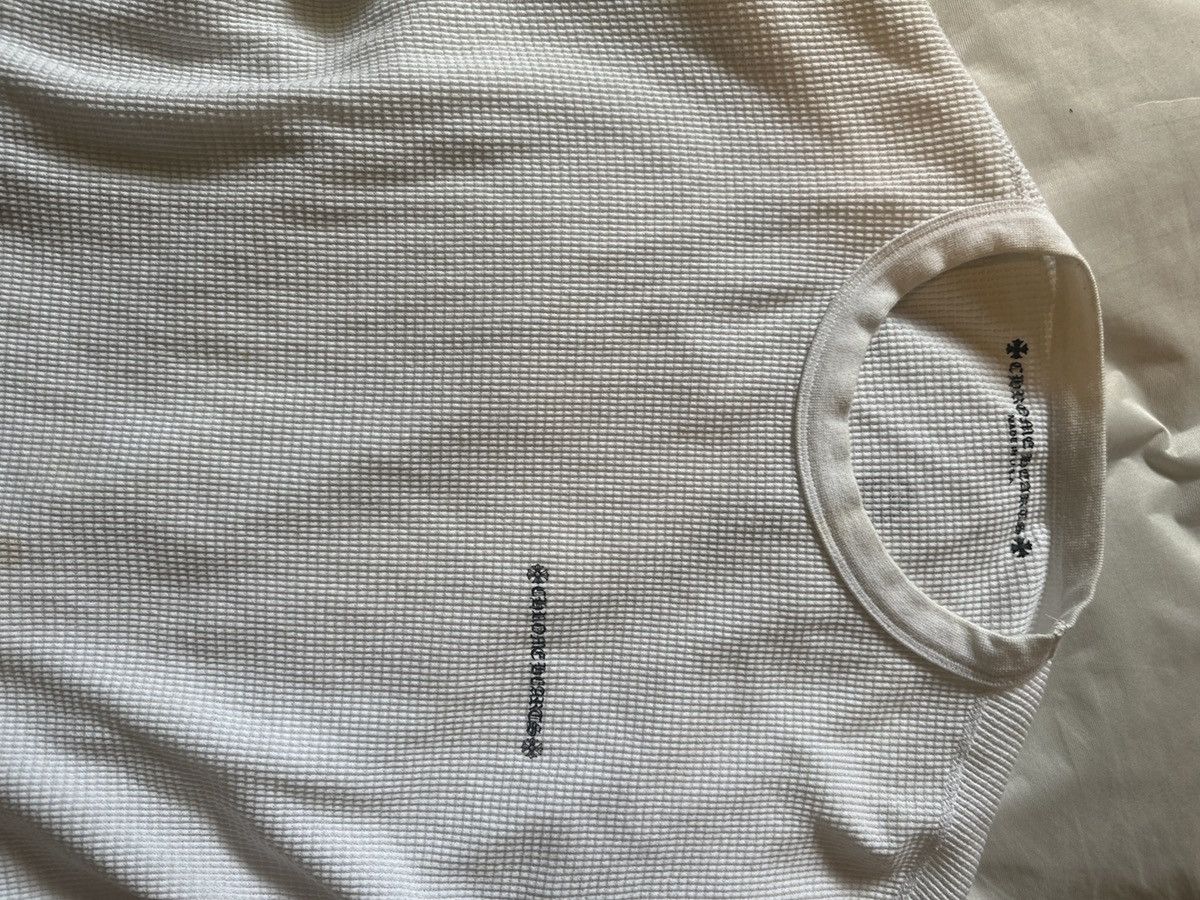 Chrome Hearts Chrome Hearts Sinister Thermal Crewneck White Size Medium Size US M / EU 48-50 / 2 - 11 Thumbnail