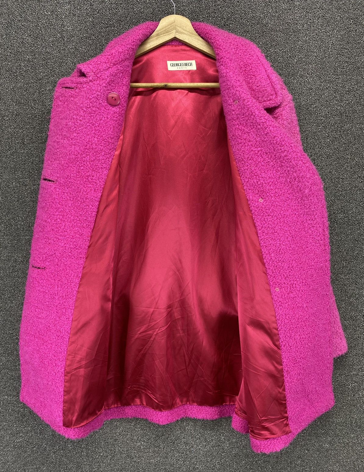 George Vintage George Rech Paris Wool Coat Jacket Size L / US 10 / IT 46 - 8 Thumbnail