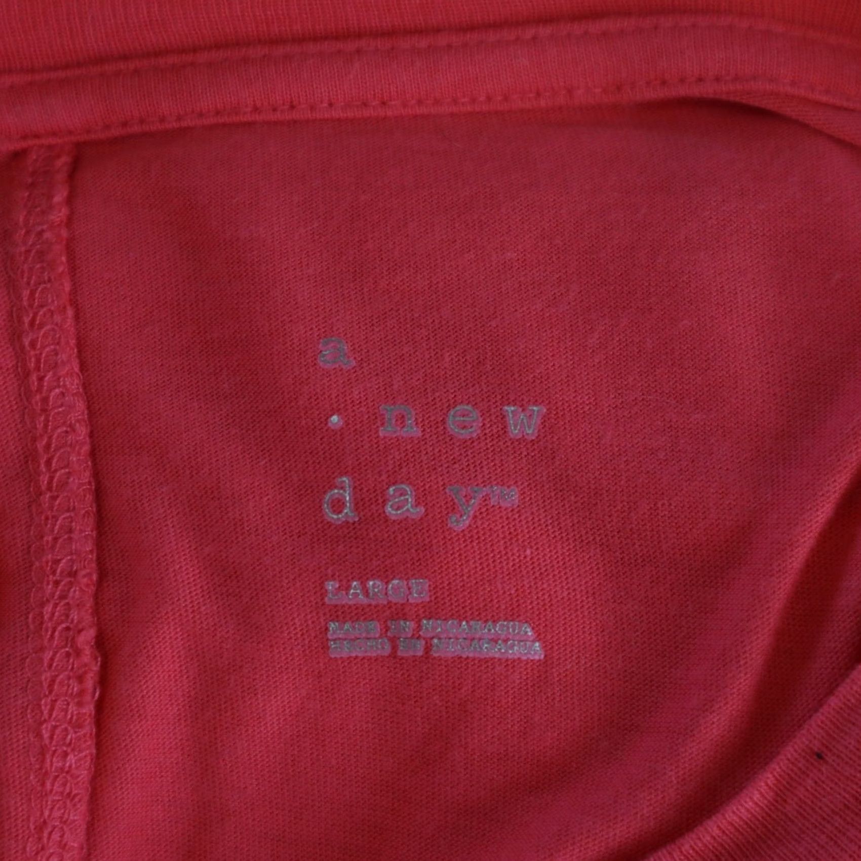 Vintage A New Day Shirt Womens Large Casual Crew Neck Tee Pink Cap Sleeve Size L / US 10 / IT 46 - 7 Thumbnail