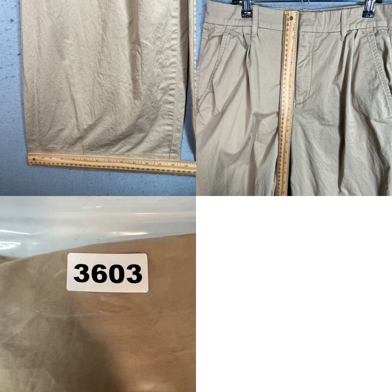 Everlane Everlane Pants Woman 6 Beige Organic Cotton Pleated Wide-Leg ? Size 28" / US 6 / IT 42 - 8 Thumbnail