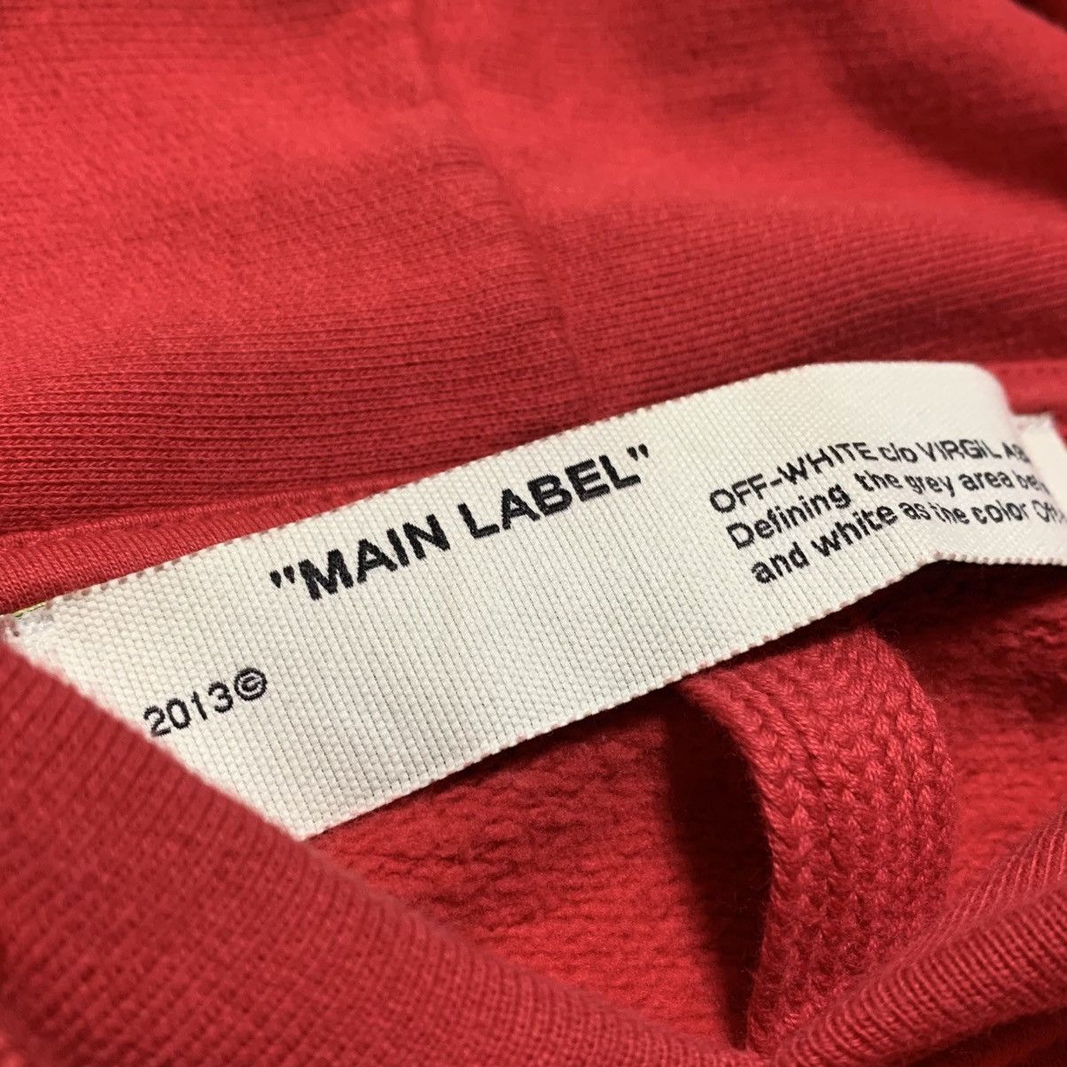 Off-White Off White Small Caravaggio Arrows Red Hoodie Virgil Abloh Size US S / EU 44-46 / 1 - 7 Thumbnail