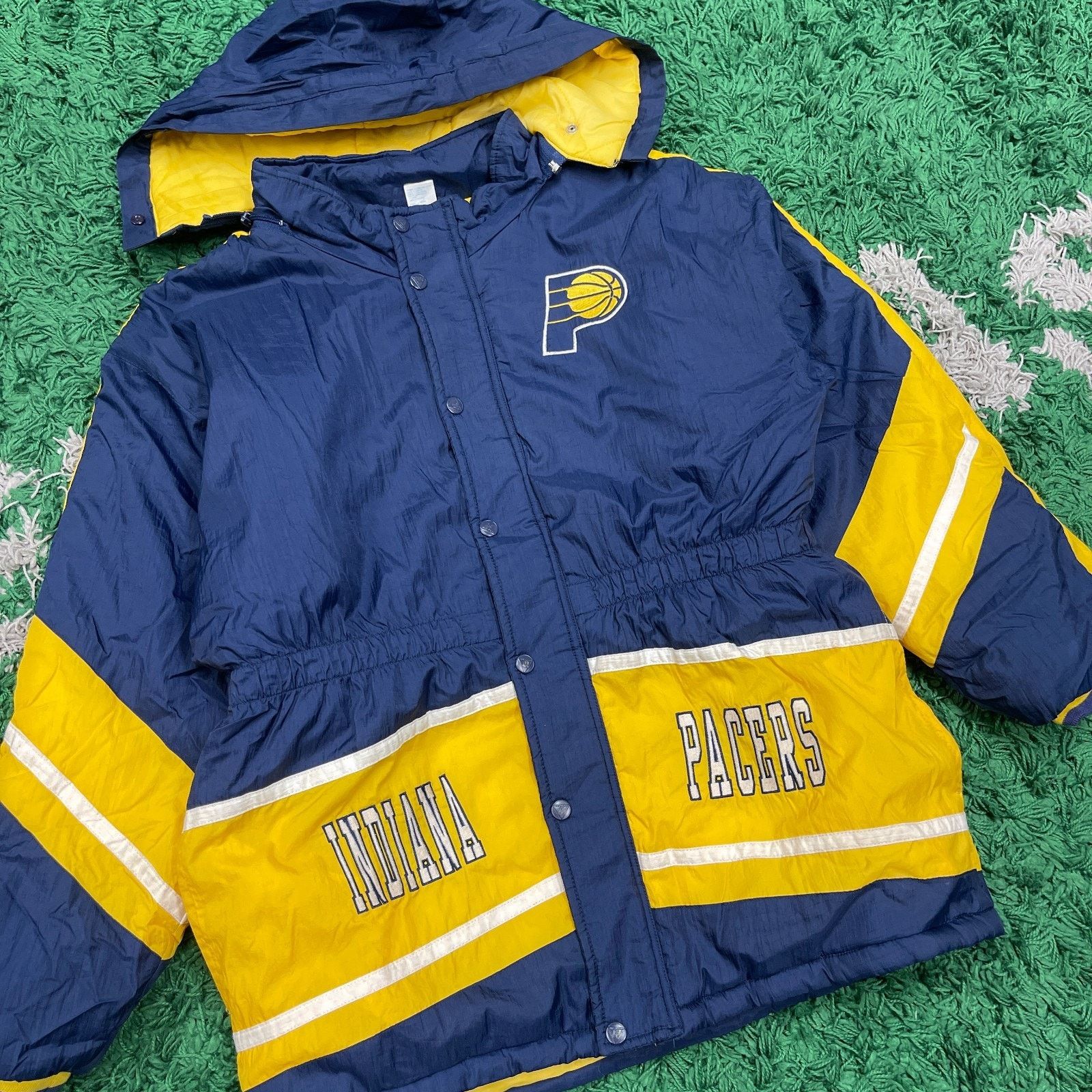 Vintage Vintage Indiana Pacers Mighty Mac Parka Jacket Large 16/18 Size US L / EU 52-54 / 3 - 2 Thumbnail