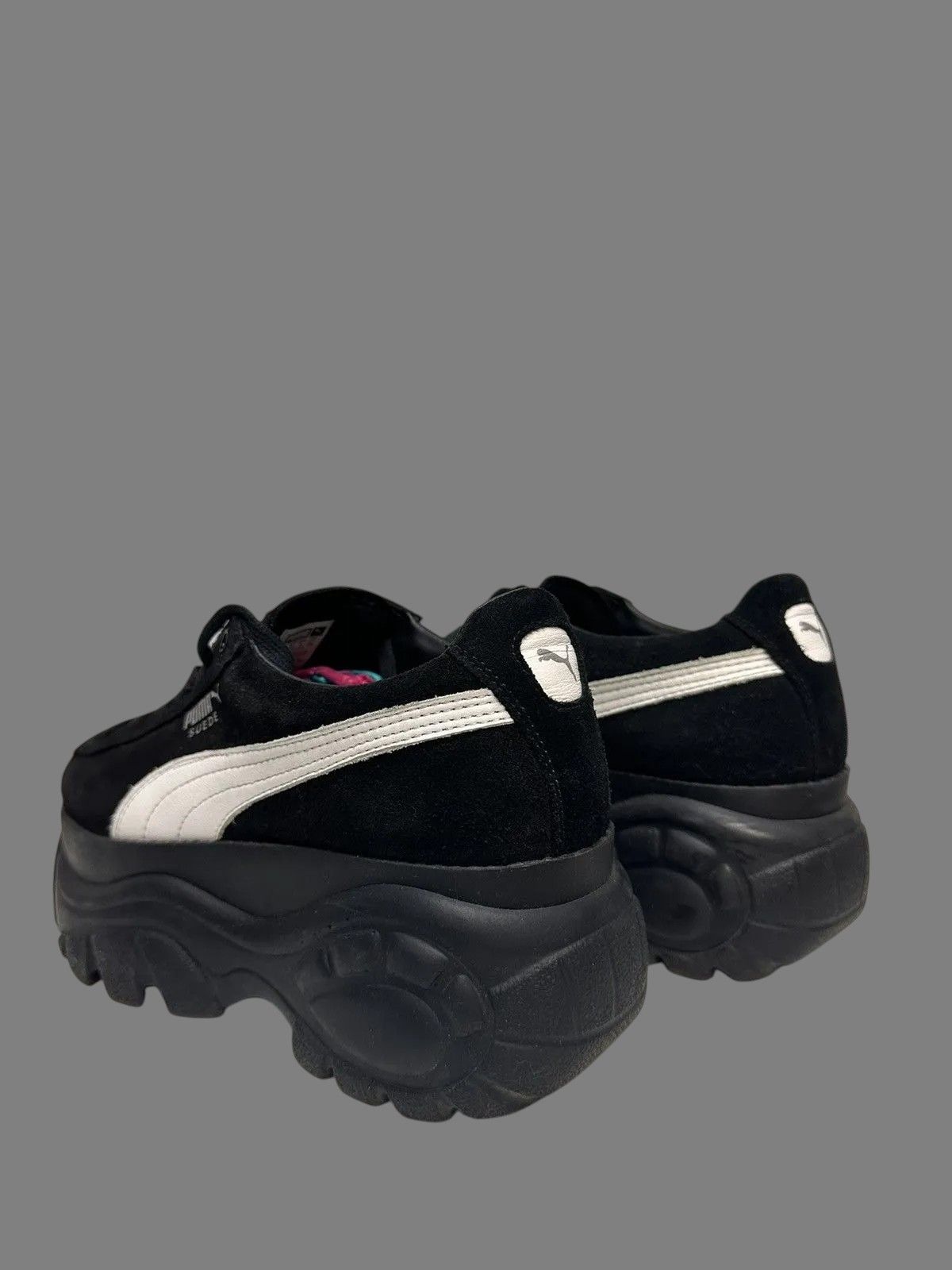 New Rock Rare Buffalo x Puma Black Platform Suede Sneakers Avantgarde Size US 7 / EU 40 - 5 Thumbnail