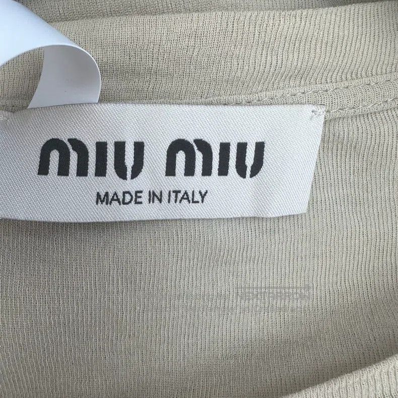 Miu Miu Miu Miu Size s Black label t-shirt Size S / US 4 / IT 40 - 4 Thumbnail