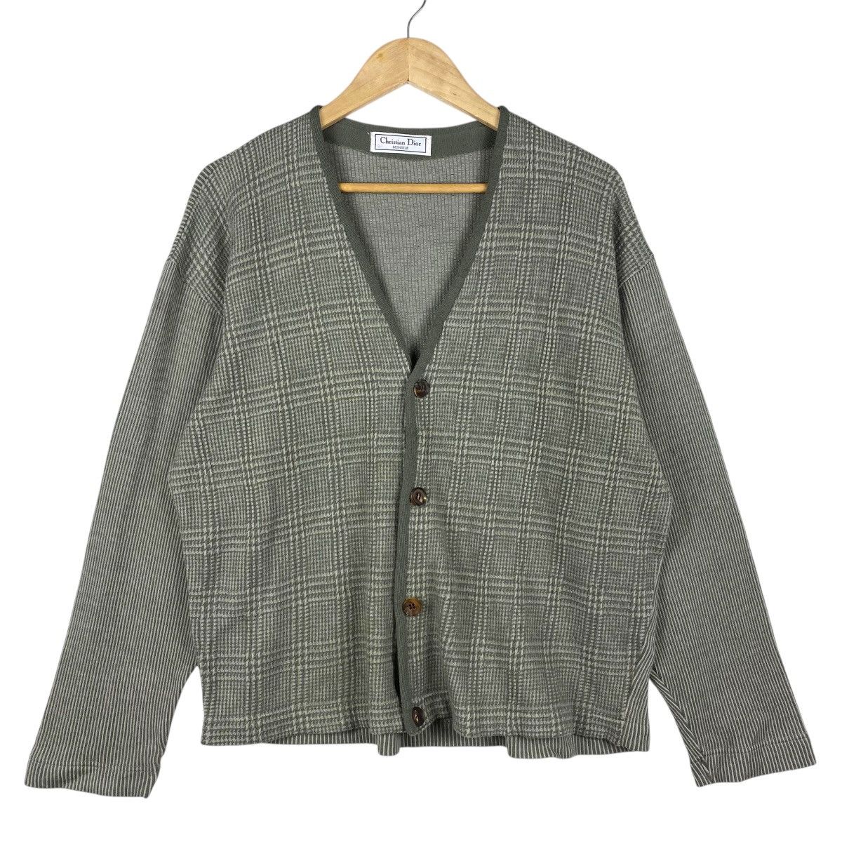 💥90s CHRISTIAN DIOR BUTTON KNIT CARDIGAN SWEATER