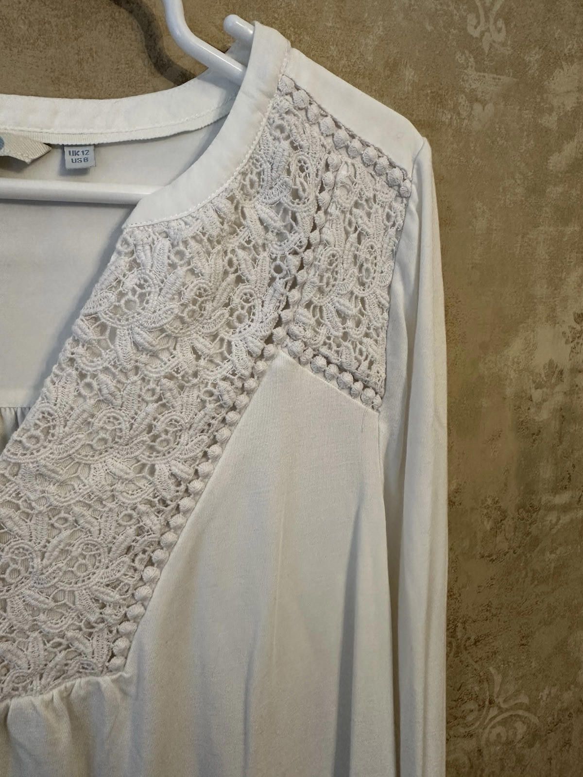 Boden Boden Ivory Blouse Top Lined Long sleeve Sz 8 Size M / US 6-8 / IT 42-44 - 4 Thumbnail