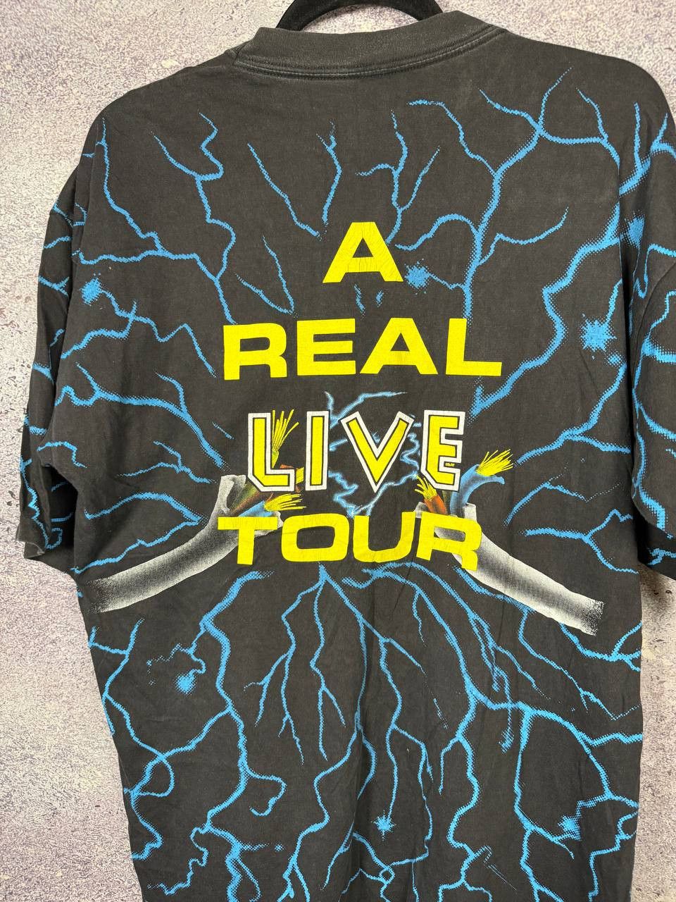 Band Tees × Iron Maiden × Vintage Vintage 1993 Iron Maiden A Real Live Tour AOP Print Tee Size US XL / EU 56 / 4 - 14 Thumbnail