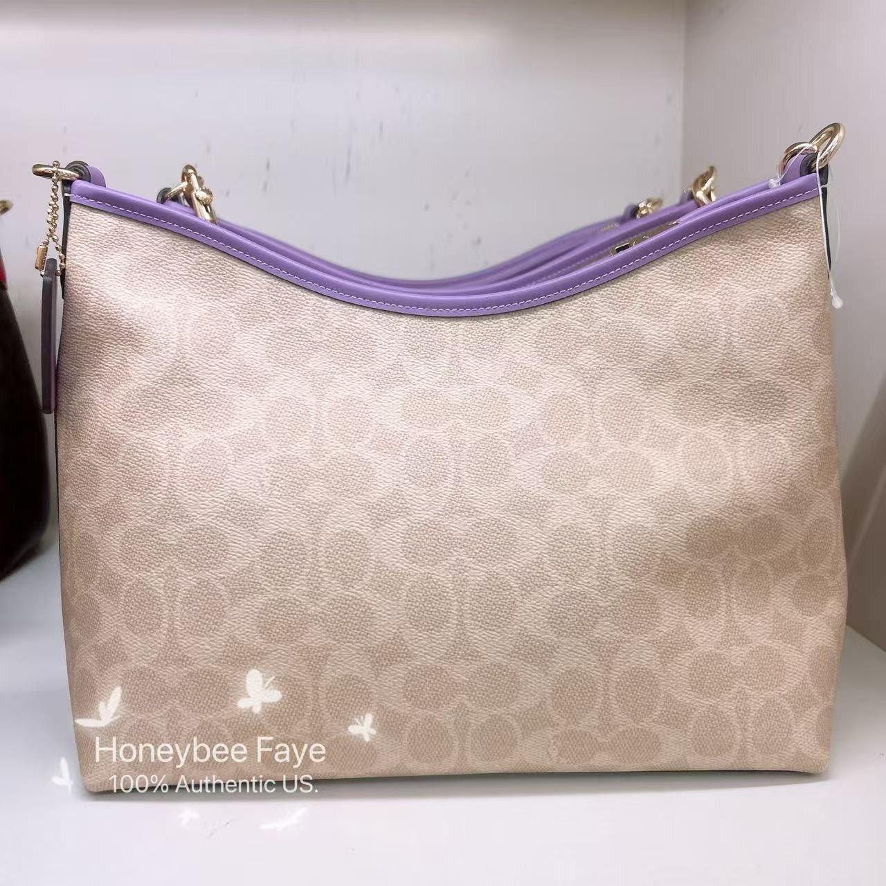Coach Laurel Shoulder Bag In Signature Canvas CV975 Size ONE SIZE - 4 Thumbnail