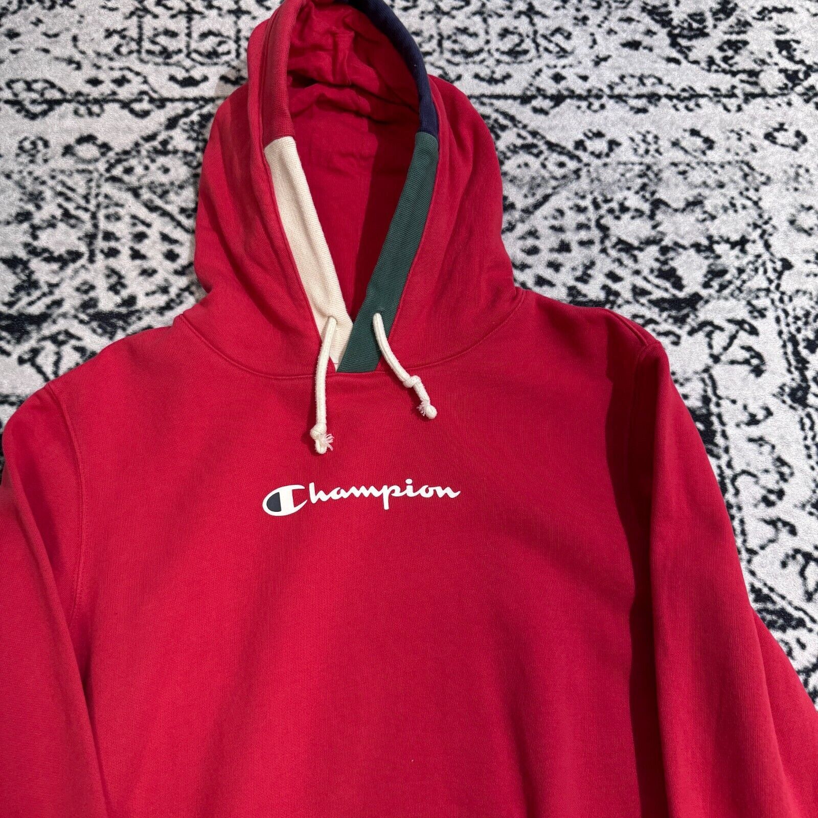 Champion × Vintage Vintage Champion Unisex Red Cotton Hoodie Size S Y2K 90s Size US S / EU 44-46 / 1 - 4 Thumbnail