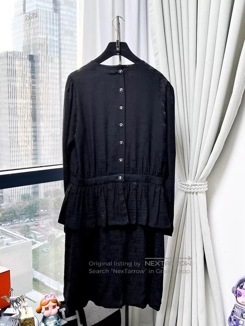 Chanel Chanel Dark pattern print double C puff sleeve cake prince Size S / US 4 / IT 40 - 3 Thumbnail