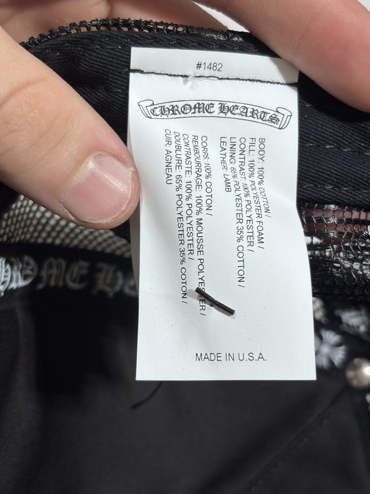 Chrome Hearts Chrome Hearts Triple Cross Patches Black Cap Size ONE SIZE - 6 Thumbnail