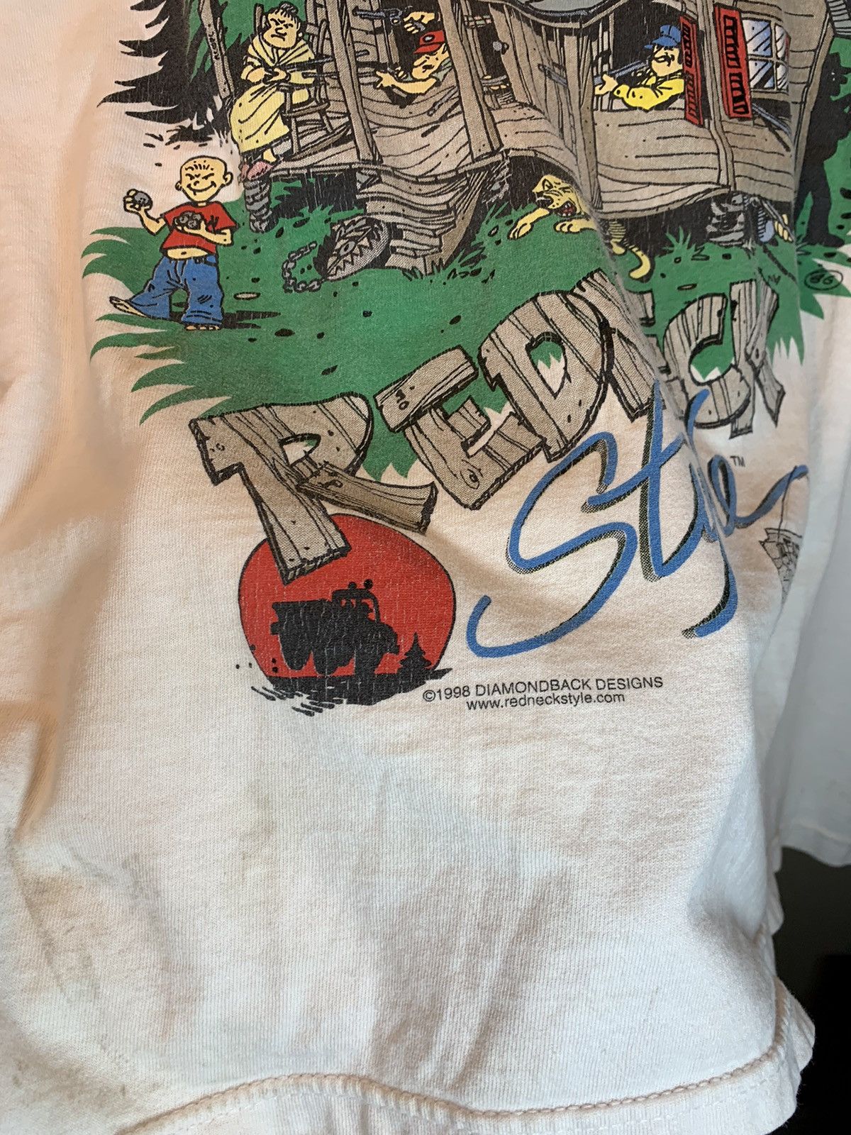 Vintage *RARE* Vintage 90s Home Security Systems Redneck Style Shirt Size US XL / EU 56 / 4 - 3 Thumbnail