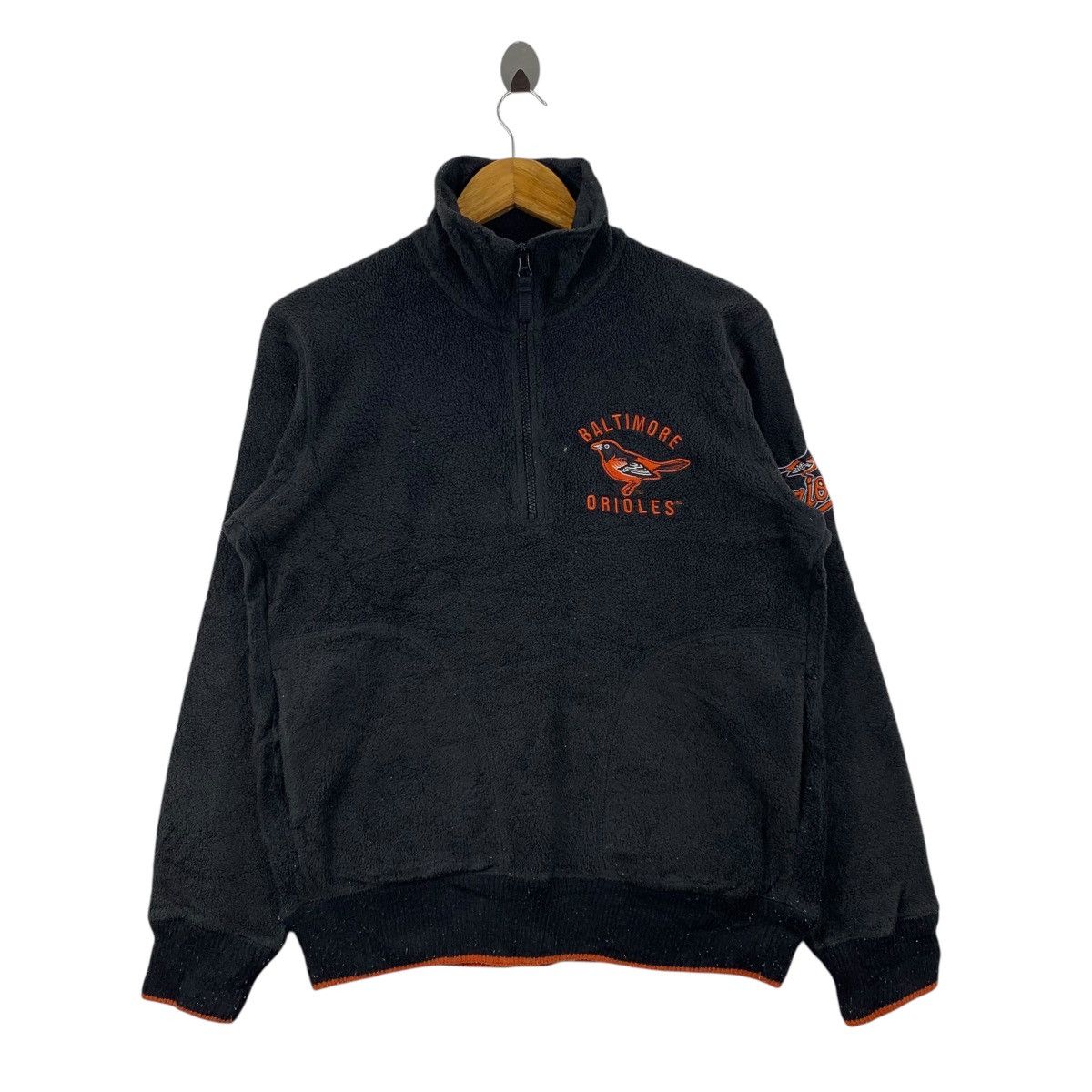 Vintage BALTIMORE ORIOLES MLB Baseball Team Half Zipper Sweatshirt Size US M / EU 48-50 / 2 - 1 Thumbnail