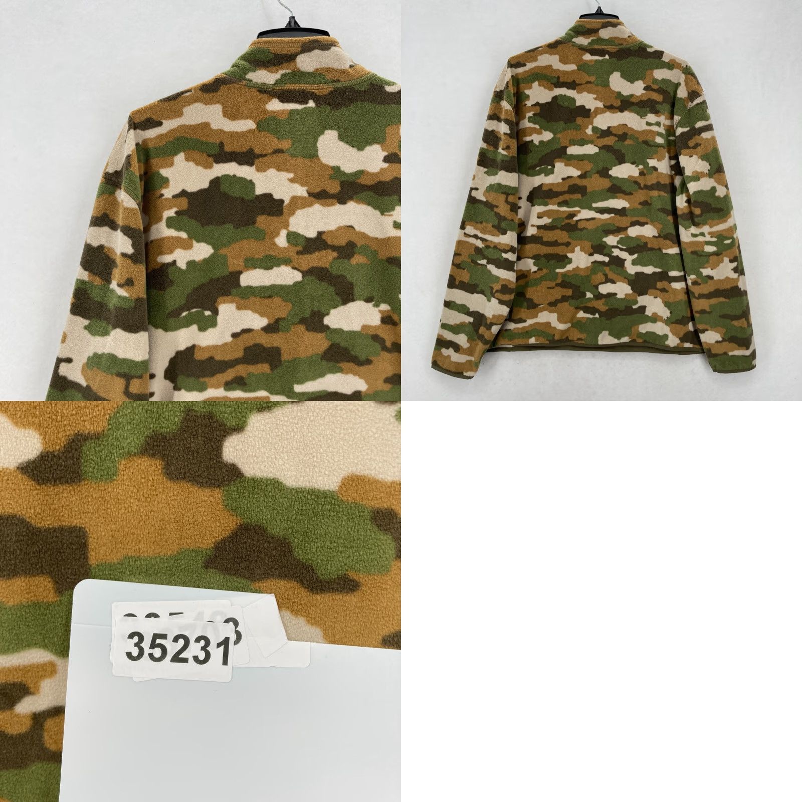 Vintage Duluth Fleece Half Zip Pullover Sweatshirt Mens 2XL Relaxed Green Camouflage Camp Outdoor Hiking Hunting Logo Zipper Mock Neck Size US XXL / EU 58 / 5 - 8 Thumbnail