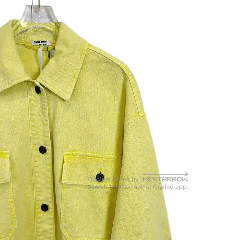 Miu Miu Miu Miu Yellow Women's Winter Jacket . Size XS / US 0-2 / IT 36-38 - 3 Thumbnail