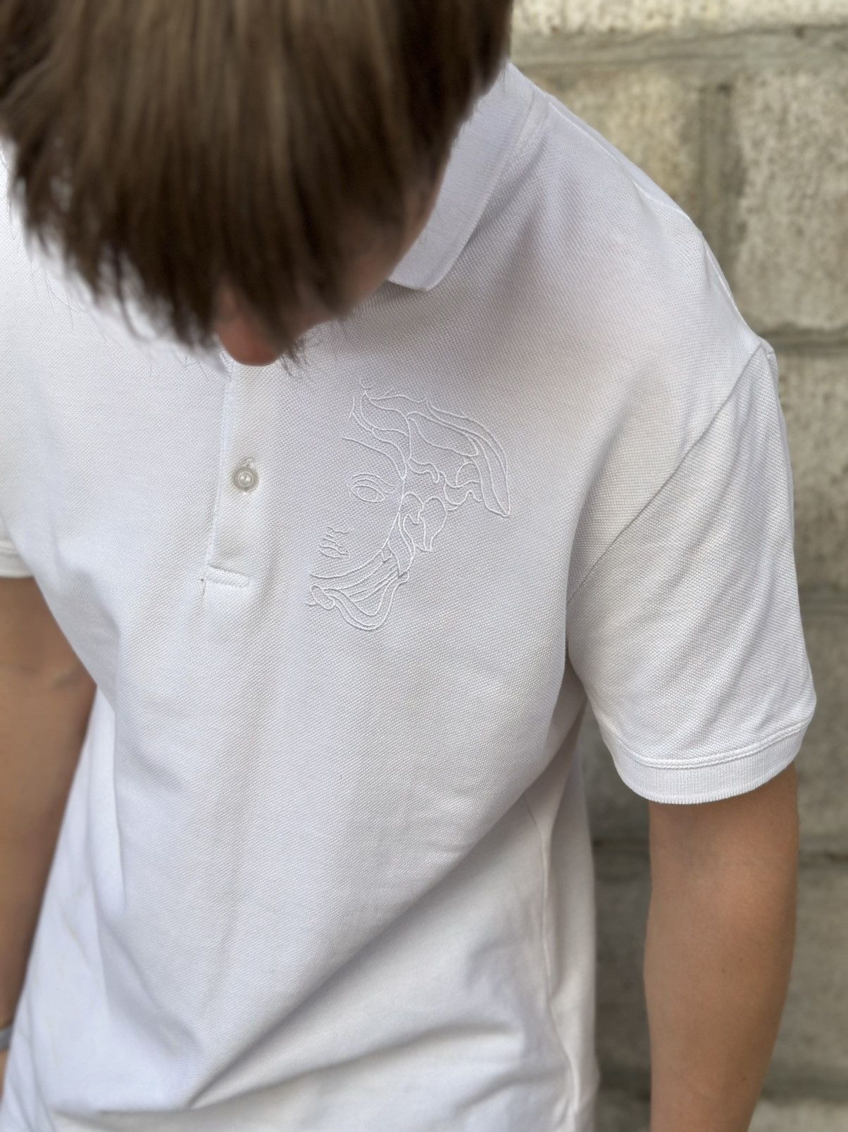 Versace Vintage Versace Polo T-shirts Italy 90s Stretwear Distressed Size US L / EU 52-54 / 3 - 3 Thumbnail
