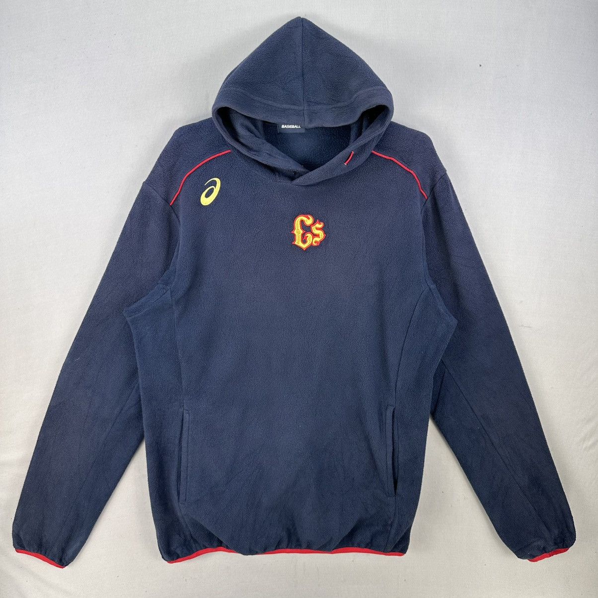 Asics Vintage Asics Baseball Fleece Sweater Pullover Size US XL / EU 56 / 4 - 1 Thumbnail