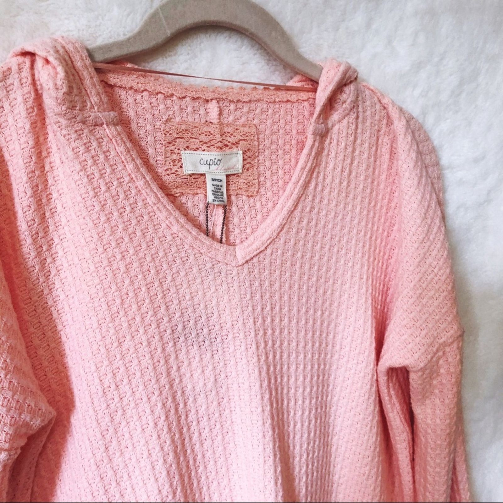 Other Cupio Blush Peach Soft High Low Hoodie Size S / US 4 / IT 40 - 8 Thumbnail
