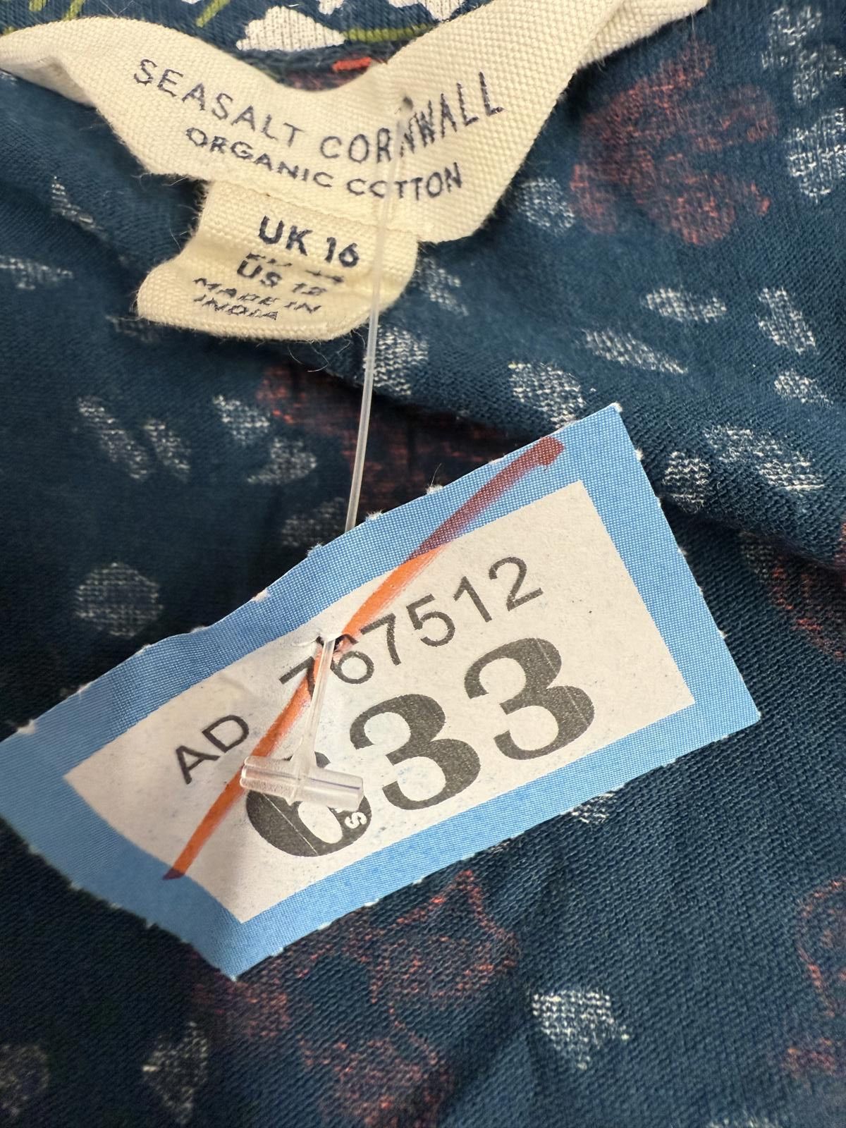 Other Seasalt Cornwall Organic Cotton Floral Dress UK 16 Size XL / US 12-14 / IT 48-50 - 2 Thumbnail