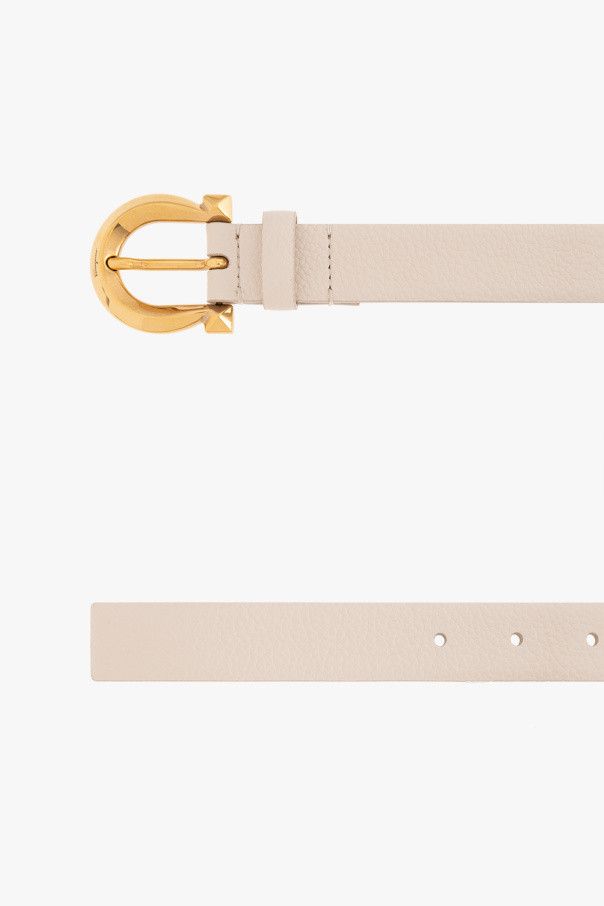 Salvatore Ferragamo o1s1rm1124 Size: 90 / Leather Belt in Light Pink Size ONE SIZE - 3 Thumbnail