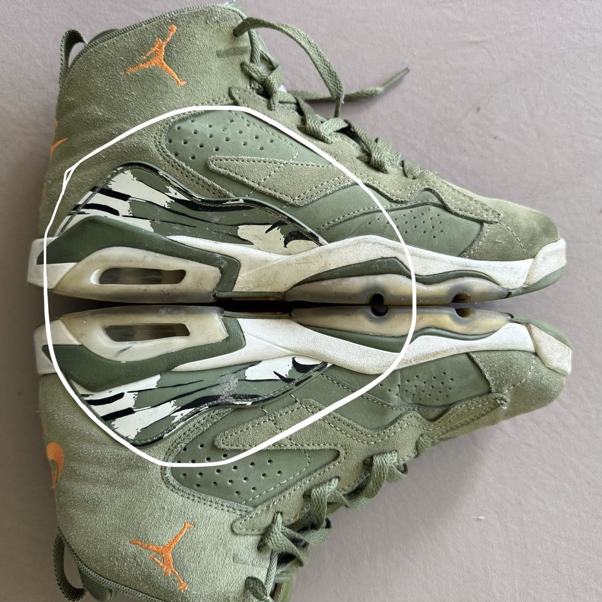 Jordan Brand Nike Jordan MVP ‘Sky J Light Olive' Sneakers Size US 7 / EU 40 - 3 Thumbnail