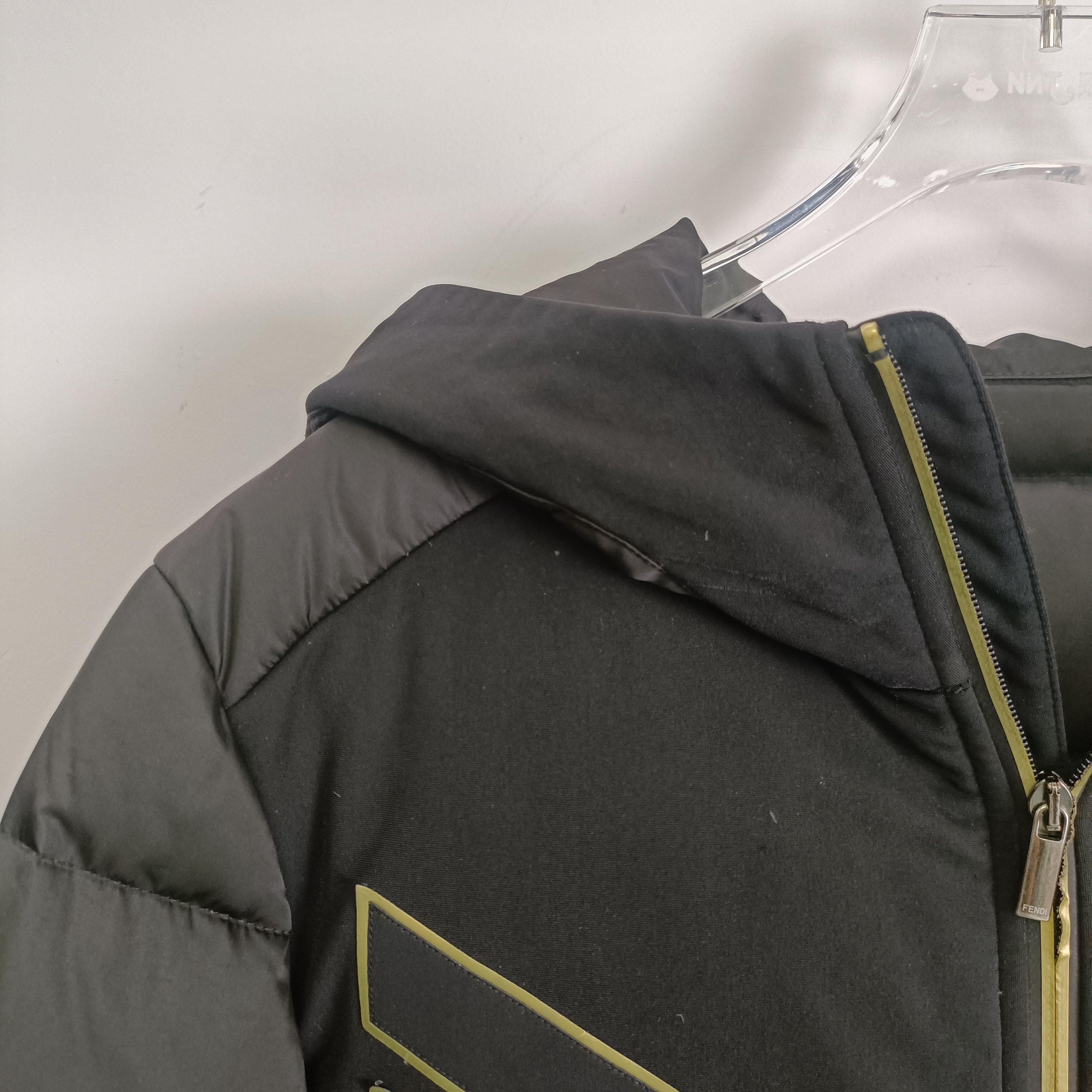 Fendi Fendi Jacket Black Monster Hooded Puffer Coat (Size 50/L) Size US L / EU 52-54 / 3 - 5 Thumbnail