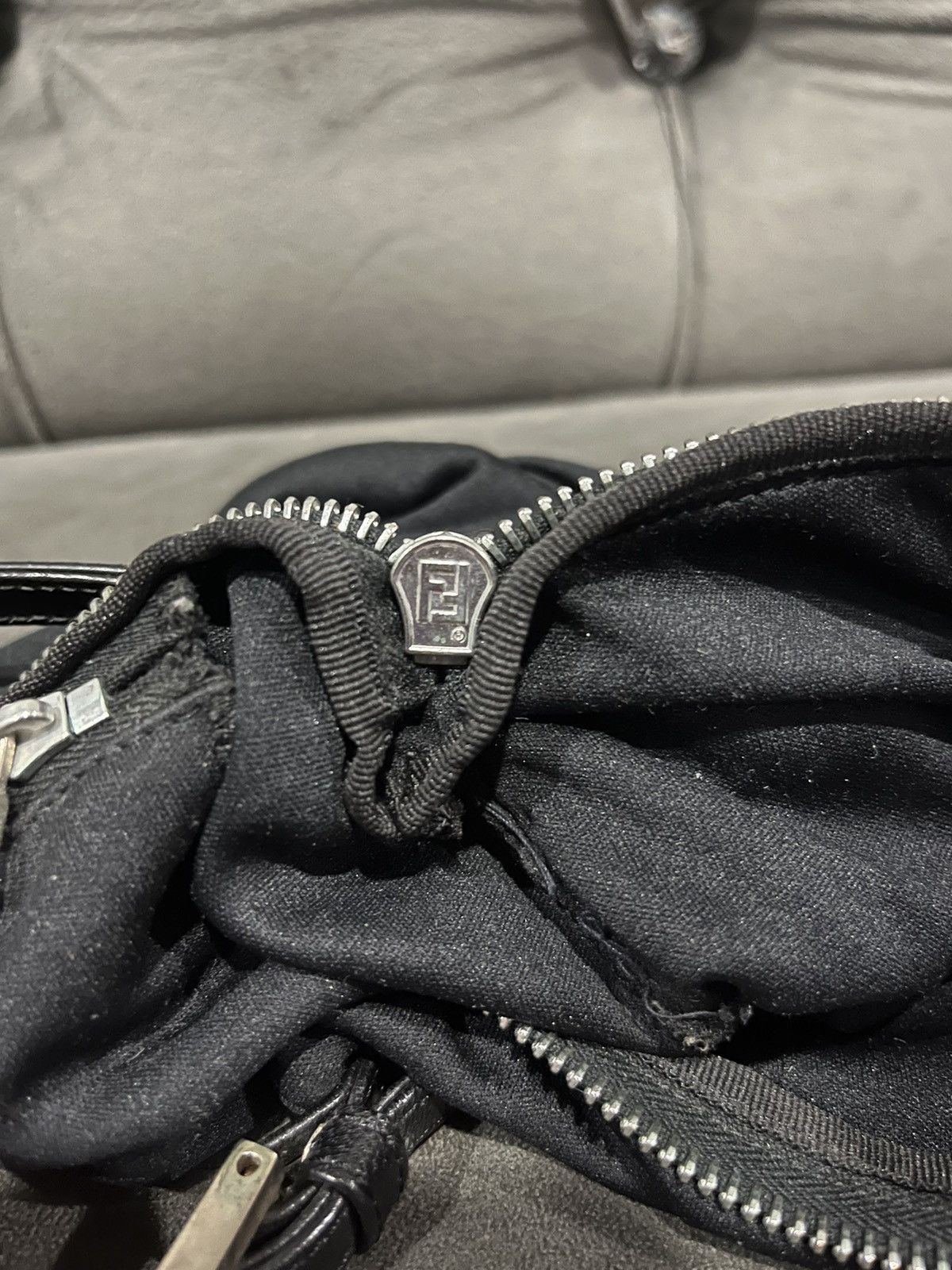 Fendi Authentic FENDI Black Suede Shoulder Bag Size ONE SIZE - 13 Thumbnail