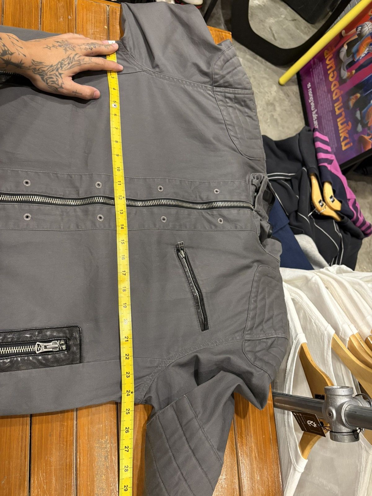 Nautica Vintage Y2K Nautica Charcoal Quilted Moto Jacket Size US XL / EU 56 / 4 - 13 Thumbnail