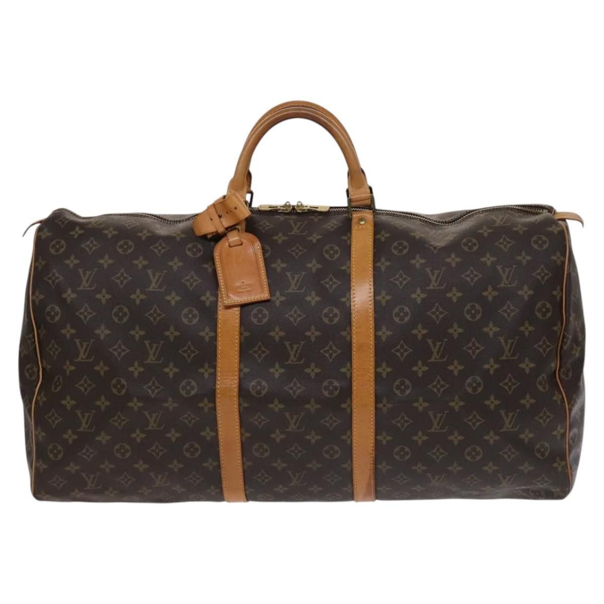 Louis Vuitton Keepall 60 Brown Canvas Travel Bag (Pre-Owned) Size ONE SIZE - 1 Thumbnail