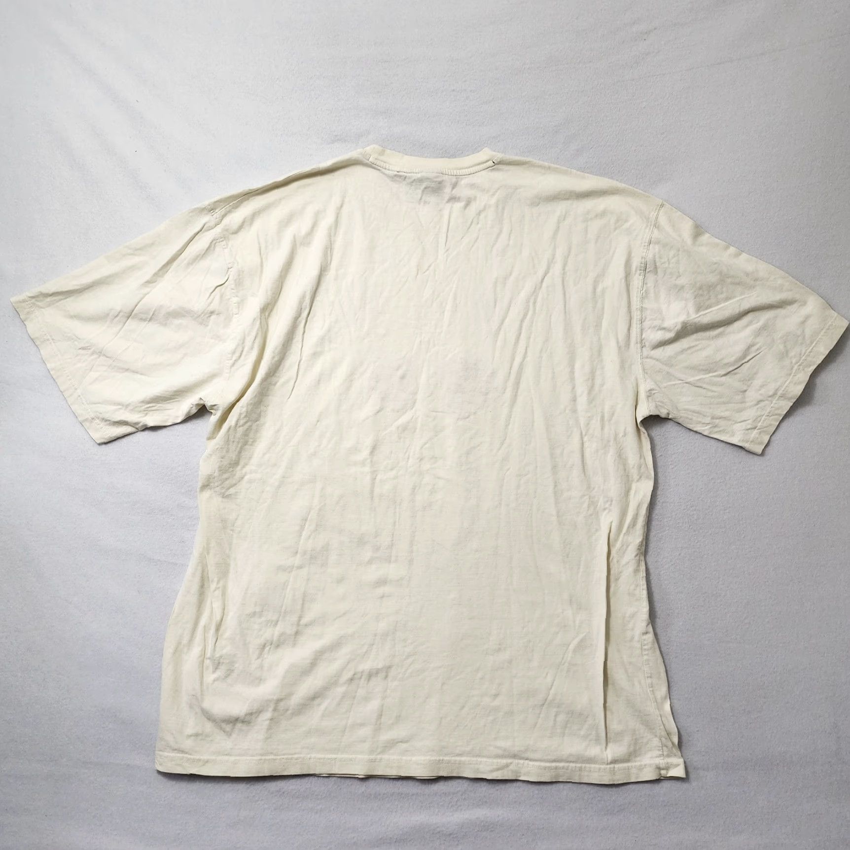 Vintage VINTAGE Marithe Francois Girbaud MFG T Shirt Hip Hop Embroidered 3XL Vanilla White Mens Size US XXL / EU 58 / 5 - 7 Thumbnail