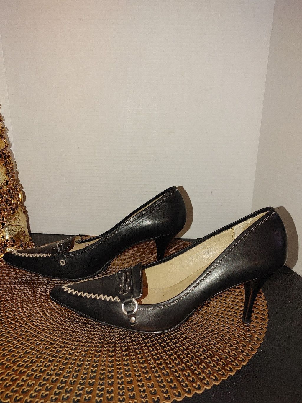 Michael Kors Michael Kors Black Leather Pumps Size 10M Size US 10 / IT 40 - 1 Thumbnail