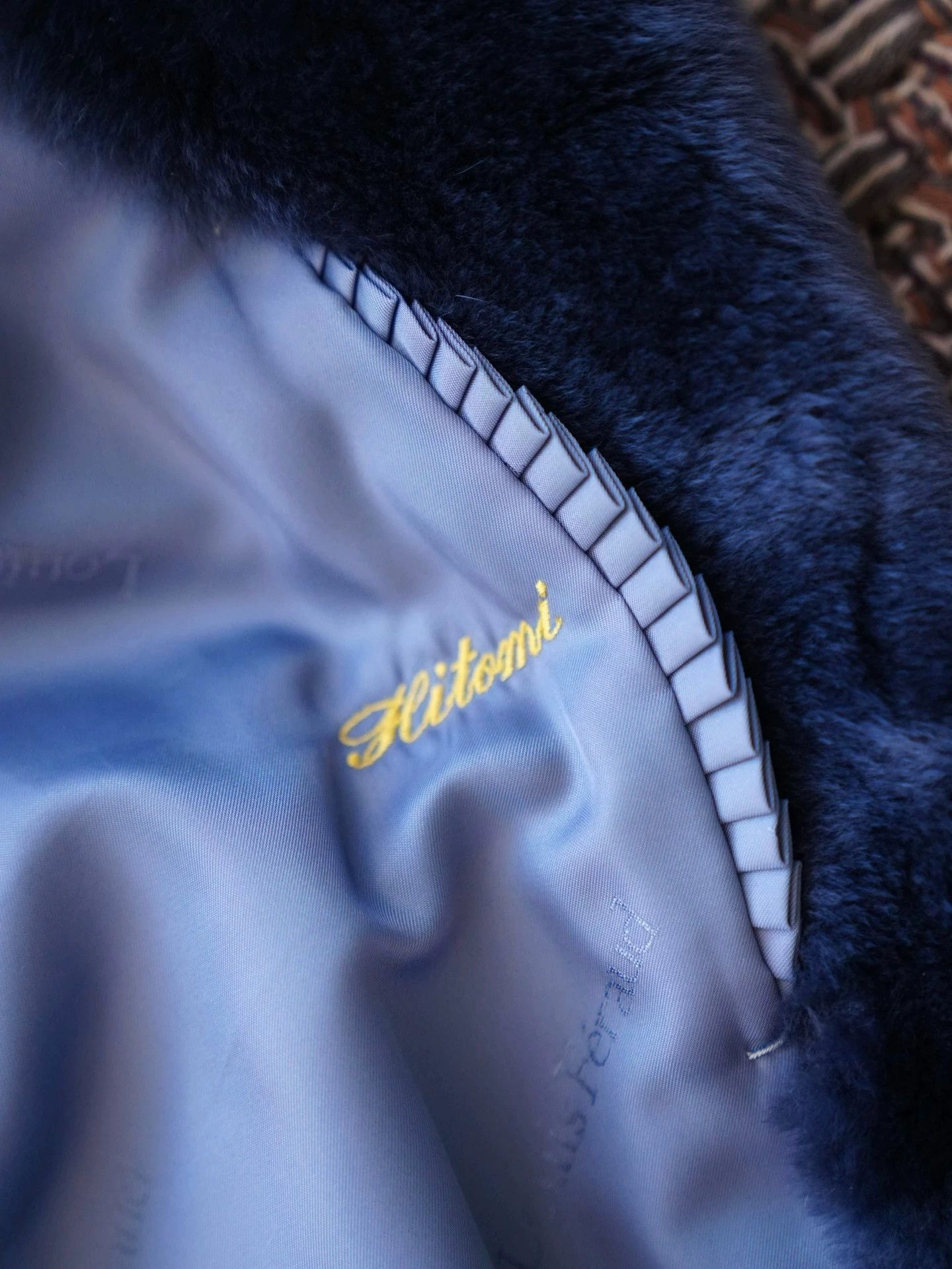 Louis Feraud Louis Feraud Vintage Two-Tone Deep Blue Fur Coat Size ONE SIZE - 7 Thumbnail