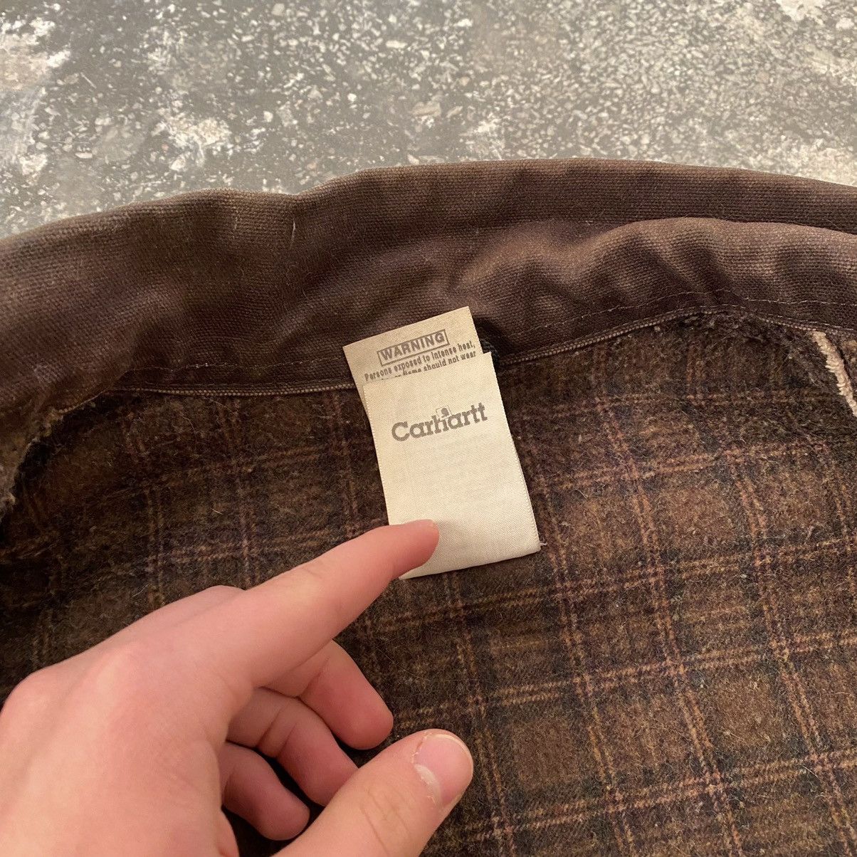 Carhartt 90s Vintage Carhartt Detroit Work Trashed Jacket J97 BRN Size US L / EU 52-54 / 3 - 10 Thumbnail