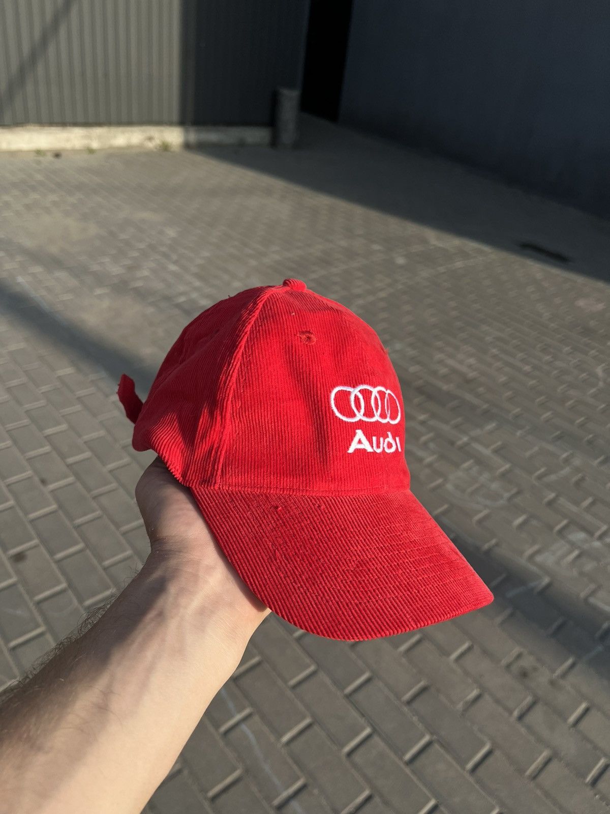 Audi Vintage Audi Corduroy Racing Cap Hat Size ONE SIZE - 2 Thumbnail