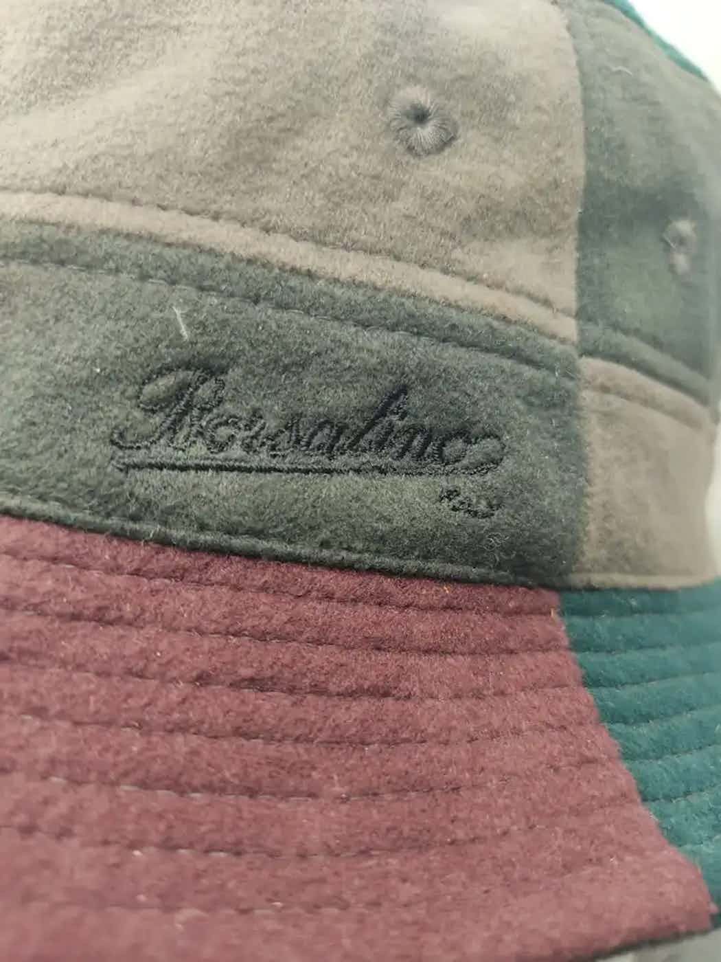 Borsalino × Vintage Vintage Borsalino Patchwork Style Bucket Hat Size ONE SIZE - 4 Thumbnail