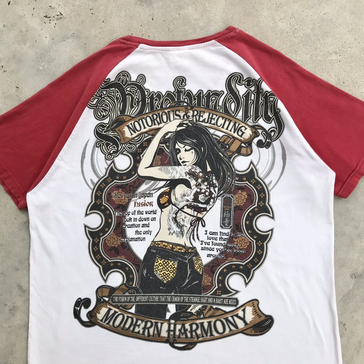 Hysteric Glamour × If Six Was Nine × Japanese Brand Y2K The Fusion Japan " Yakuza Girl " Modern Harmony T-Shirt Size US L / EU 52-54 / 3 - 3 Thumbnail