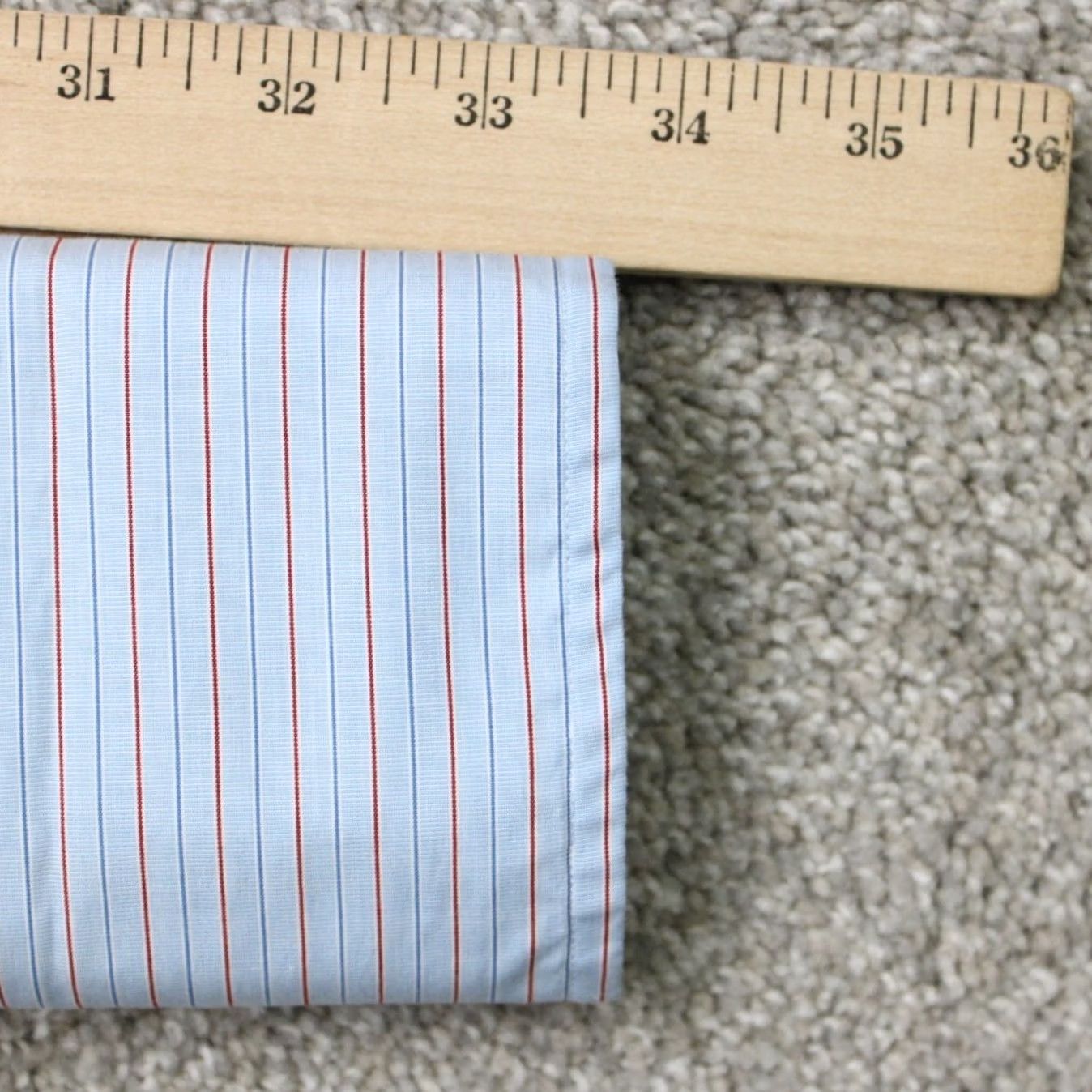 Jos. A. Bank Jos. A. Bank Dress Shirt Mens 16, 34 Blue/Red French Cuff Tailored Fit Long Sleeve Size US L / EU 52-54 / 3 - 7 Thumbnail
