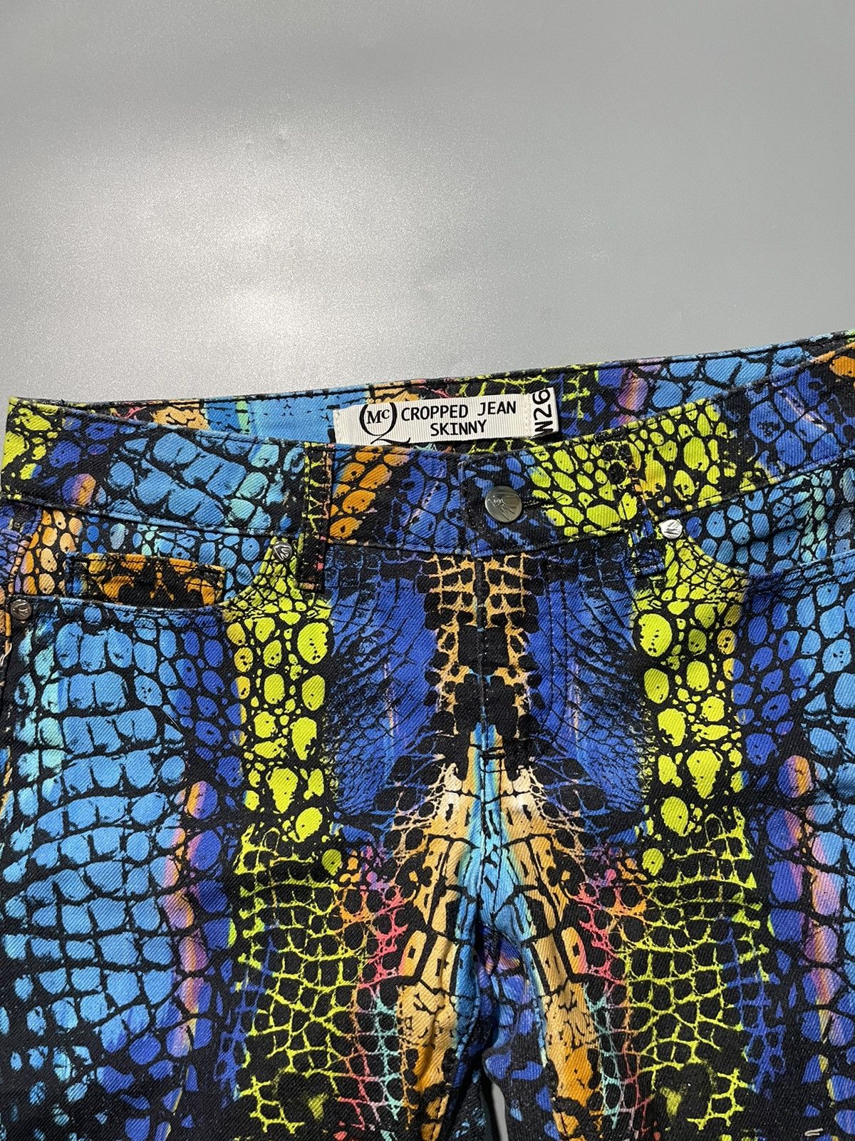 Alexander McQueen Alexander McQueen Multi Color Crocs Skin Print Jeans Size 26" / US 2 / IT 38 - 3 Thumbnail