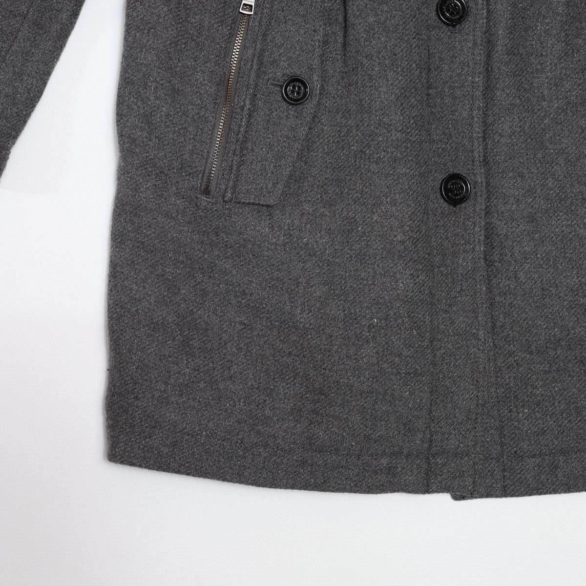 Burberry Burberry Gray Coat Jacket Wool Size XS / US 0-2 / IT 36-38 - 9 Thumbnail