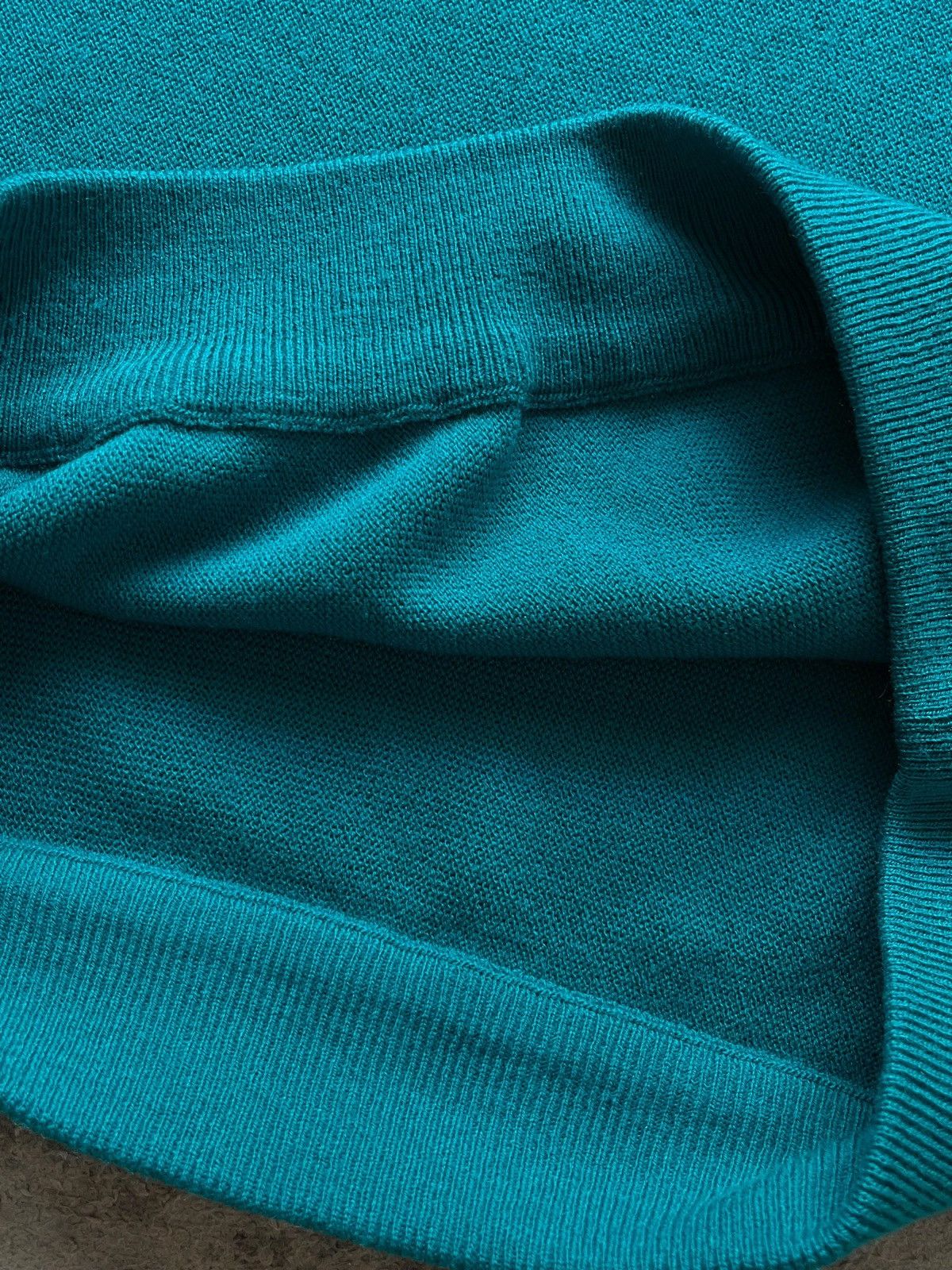 Lacoste Lacoste Vintage 90s Deadstock V Neck Aqua Blue Sweater Size US L / EU 52-54 / 3 - 11 Thumbnail
