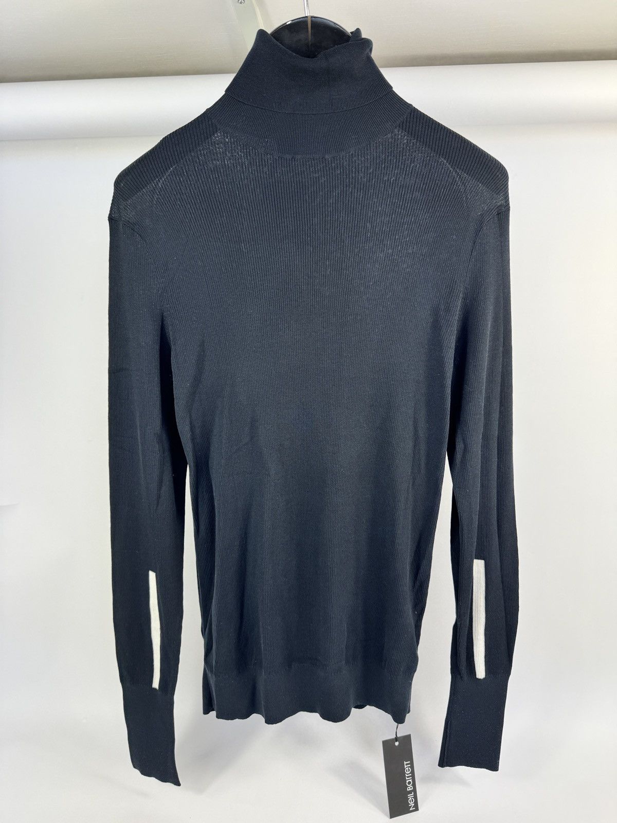 Neil Barrett SLIM FIT RIBBED TURTLE NECK TOP Size US XL / EU 56 / 4 - 1 Thumbnail