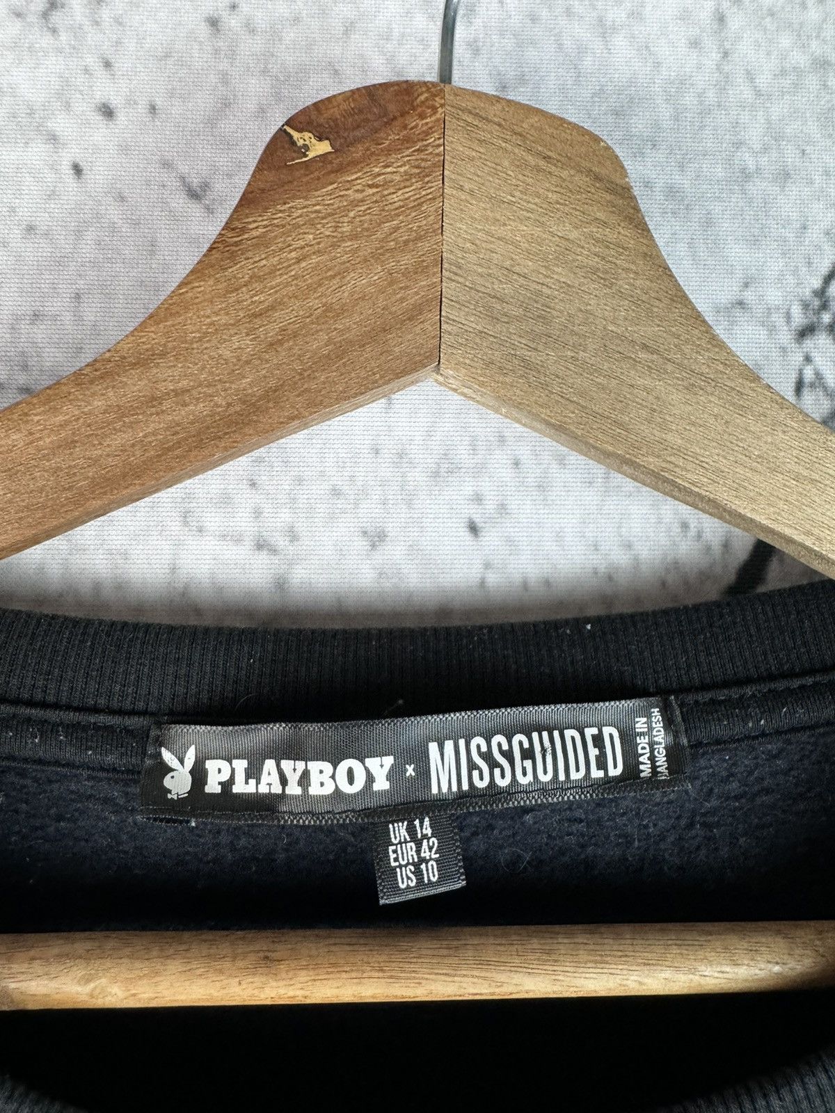 Playboy Playboy x Missguided Oversized Boxy Cropped Sweatshirt Size L / US 10 / IT 46 - 3 Thumbnail