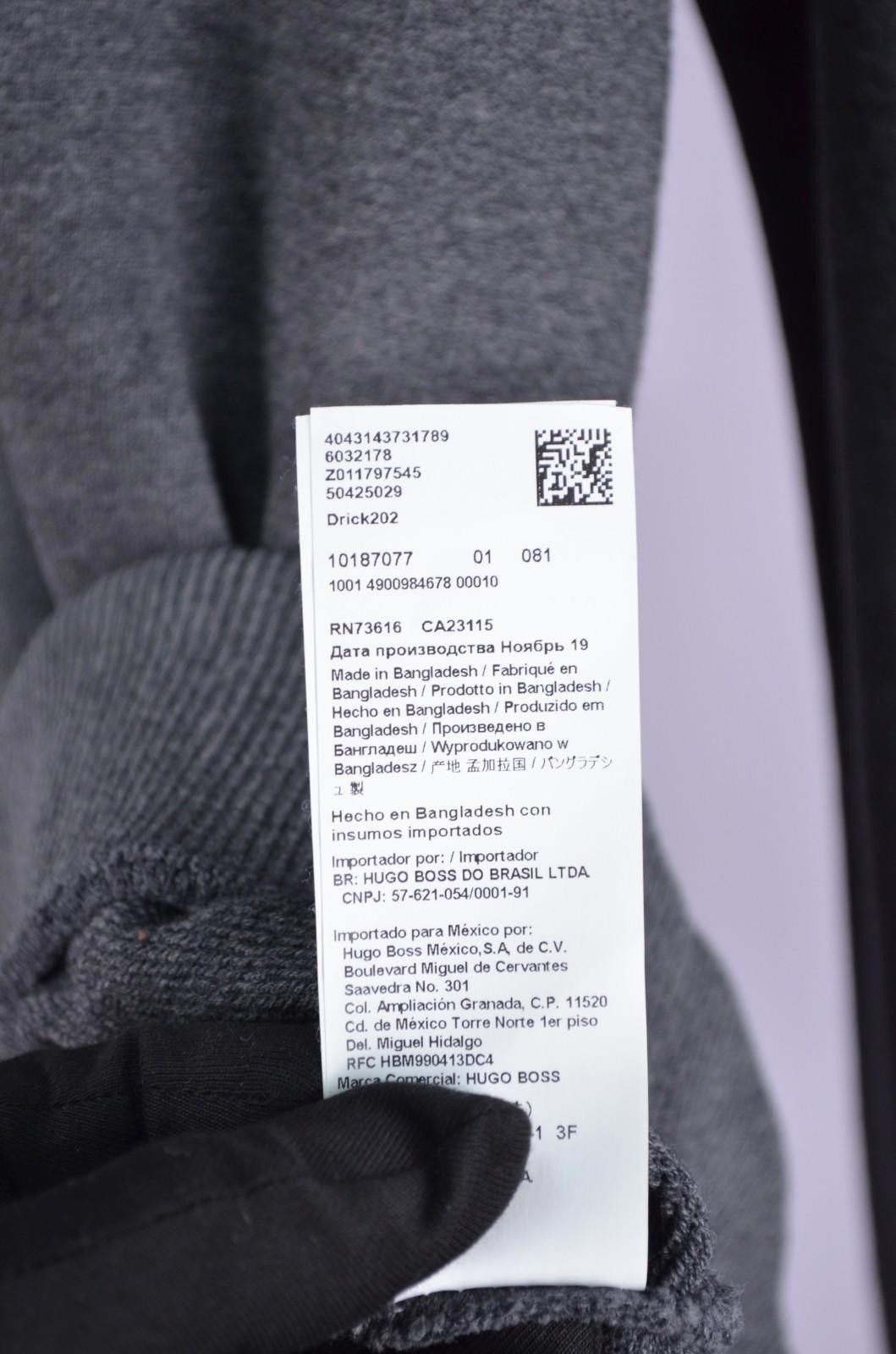 Hugo Boss Hugo Boss Drick Grey Sweatshirt Neck Logo Size M Designer Size US M / EU 48-50 / 2 - 7 Thumbnail