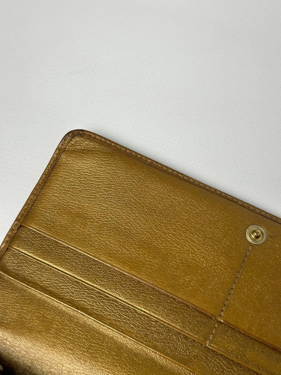 Loewe 90s Vintage Loewe Anagram Leather Authentic Golden Wallet Size ONE SIZE - 19 Thumbnail