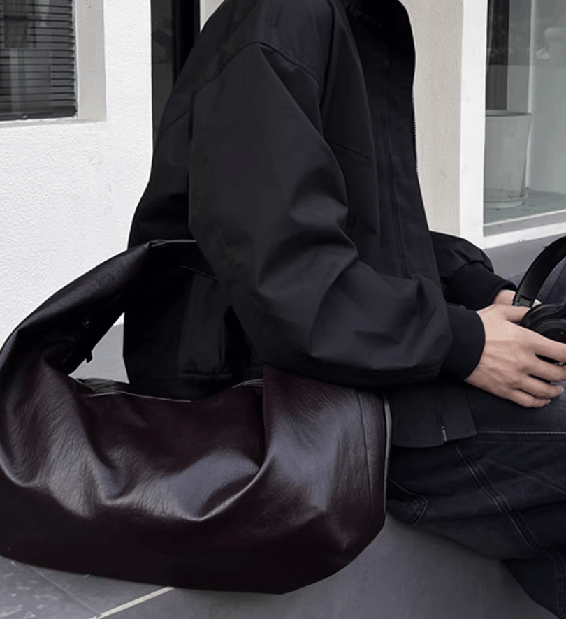 Japanese Brand PU leather shoulder bag (unisex) Size ONE SIZE - 1 Thumbnail