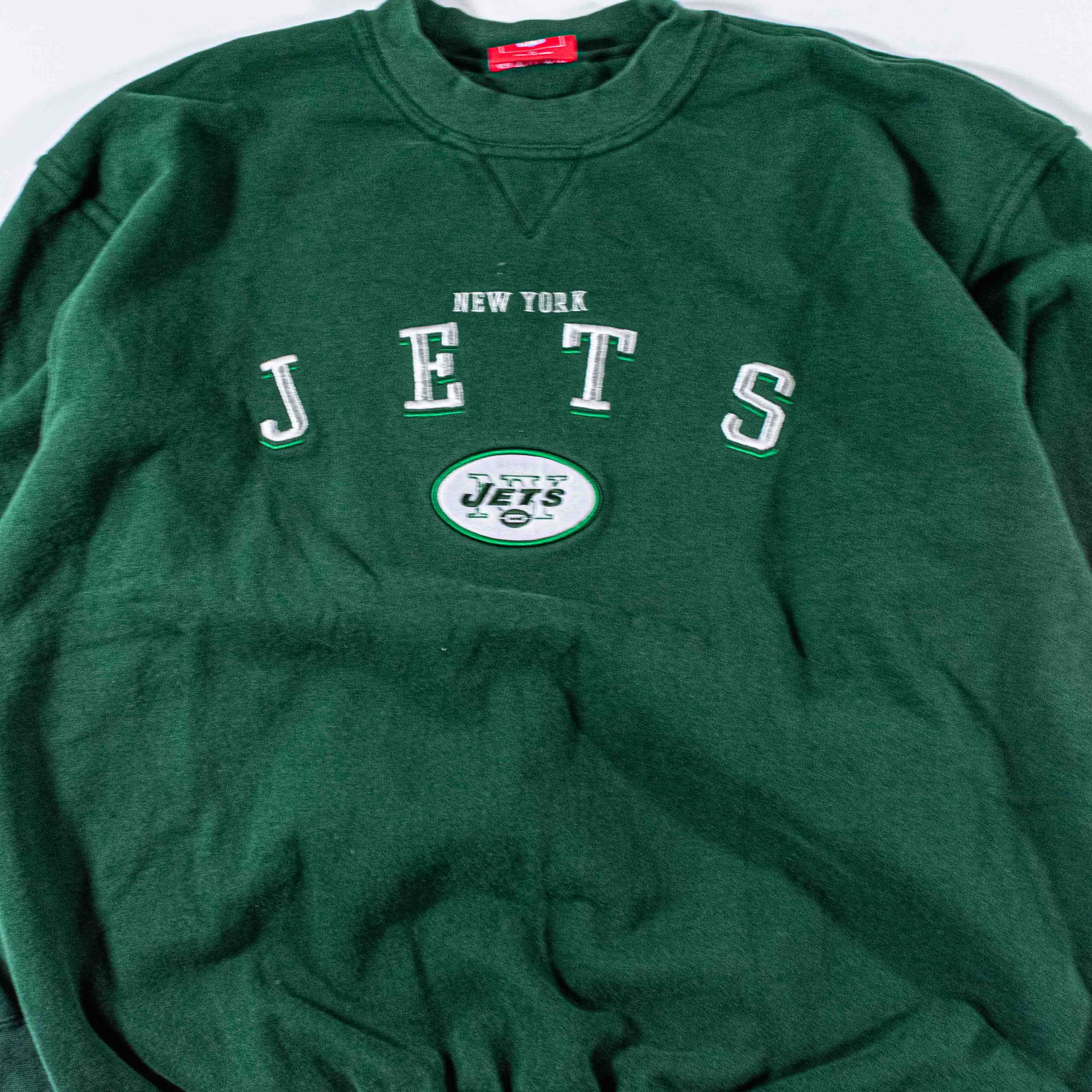 NFL Vintage New York Jets Spell Out Crewneck Sweatshirt Y2K NFL Size US XL / EU 56 / 4 - 4 Thumbnail