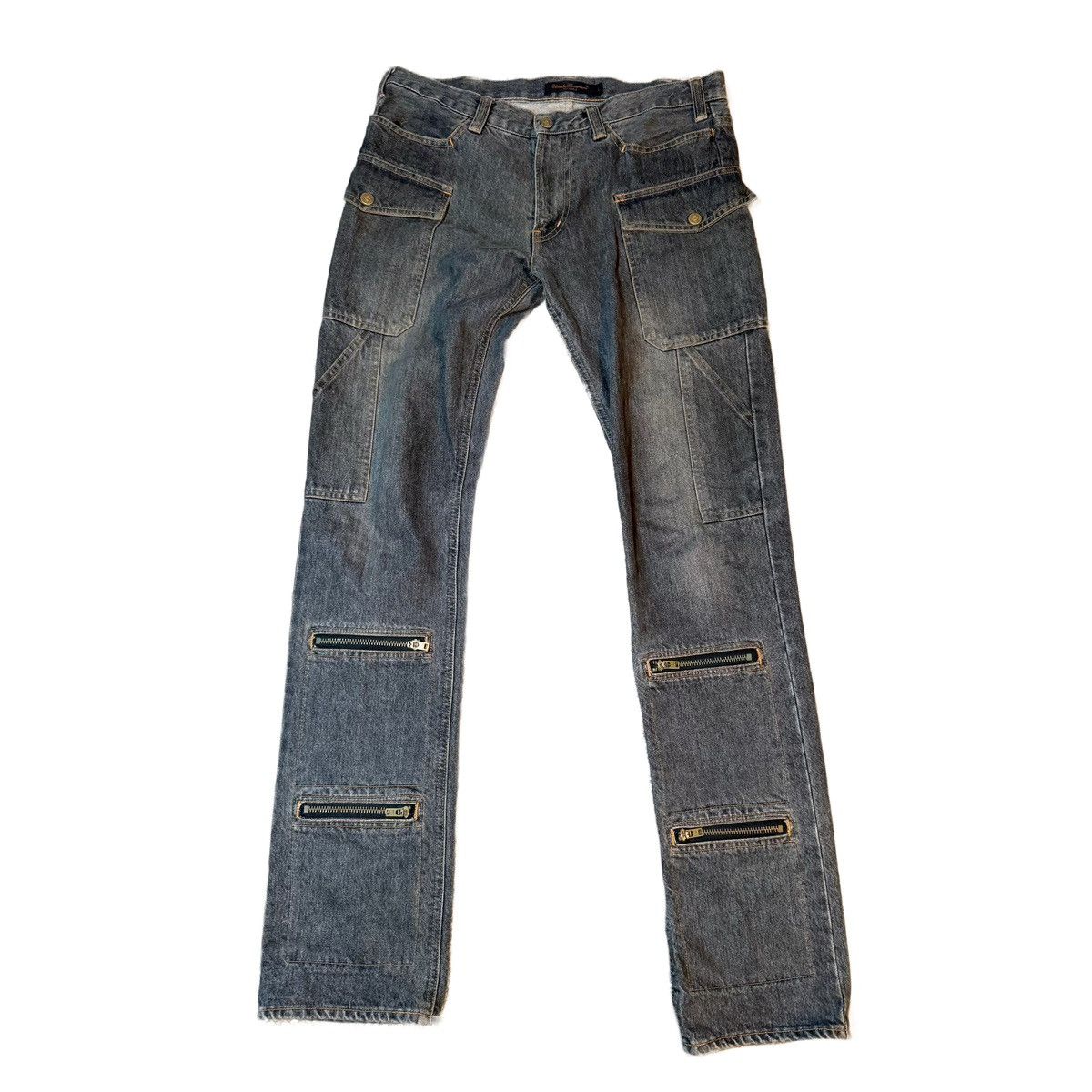 パンツ Undercover AW03 paperdoll cargo denim Undercover UNDERCOVER BLACK CARGO DENIM AW03 PAPERDOLL | Grailed